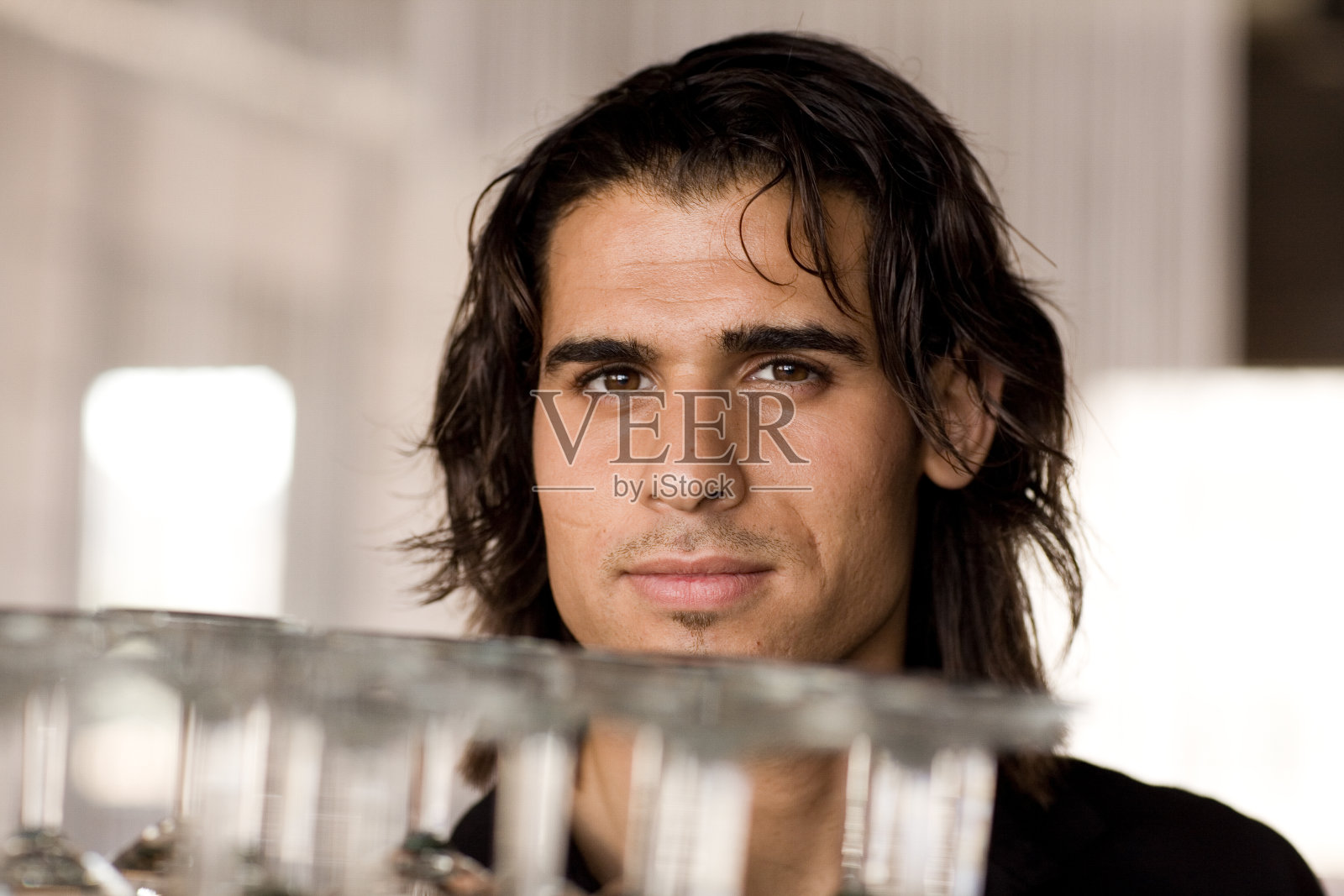 服务员工作照片摄影图片