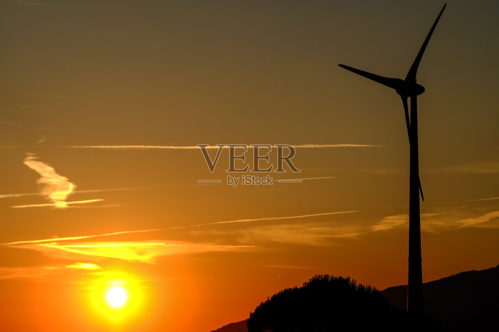 风力涡轮机照片摄影图片