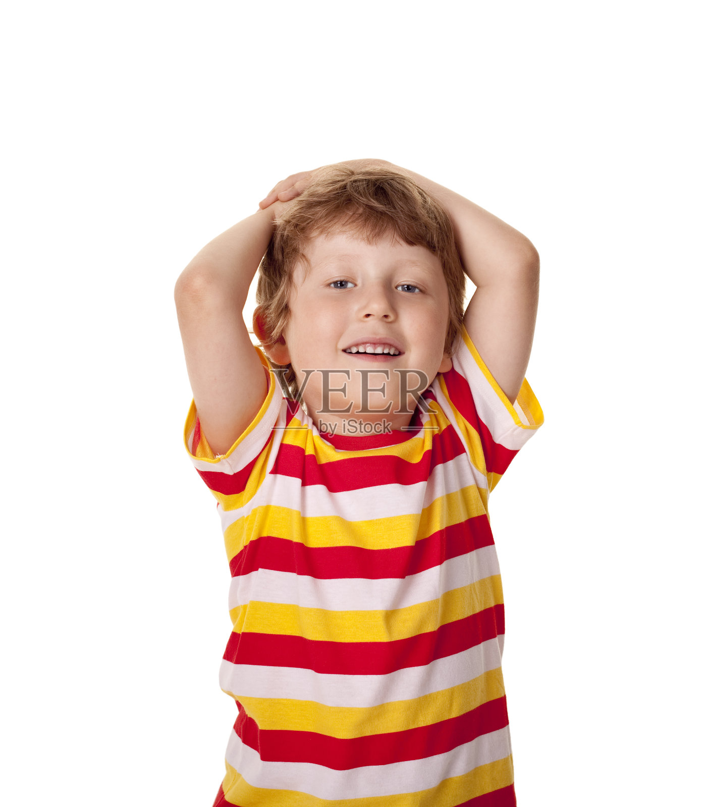 五岁男孩照片摄影图片