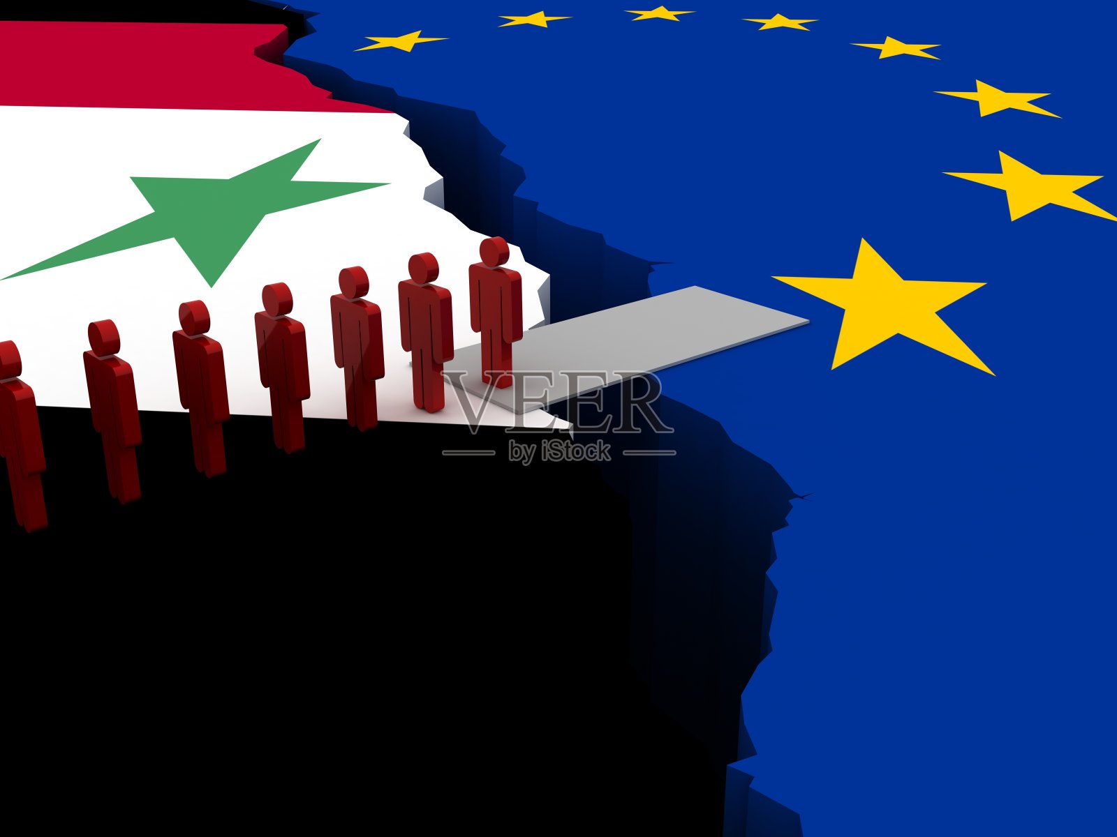 叙利亚难民与欧洲危机照片摄影图片