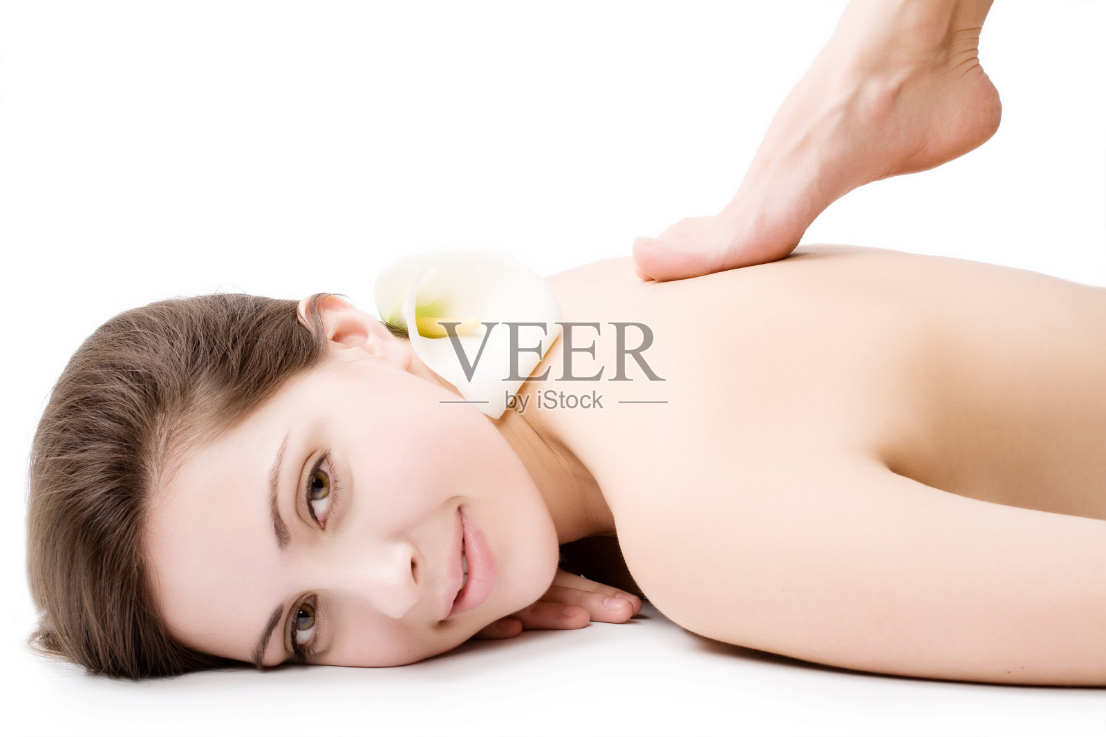 脚部按摩背部照片摄影图片