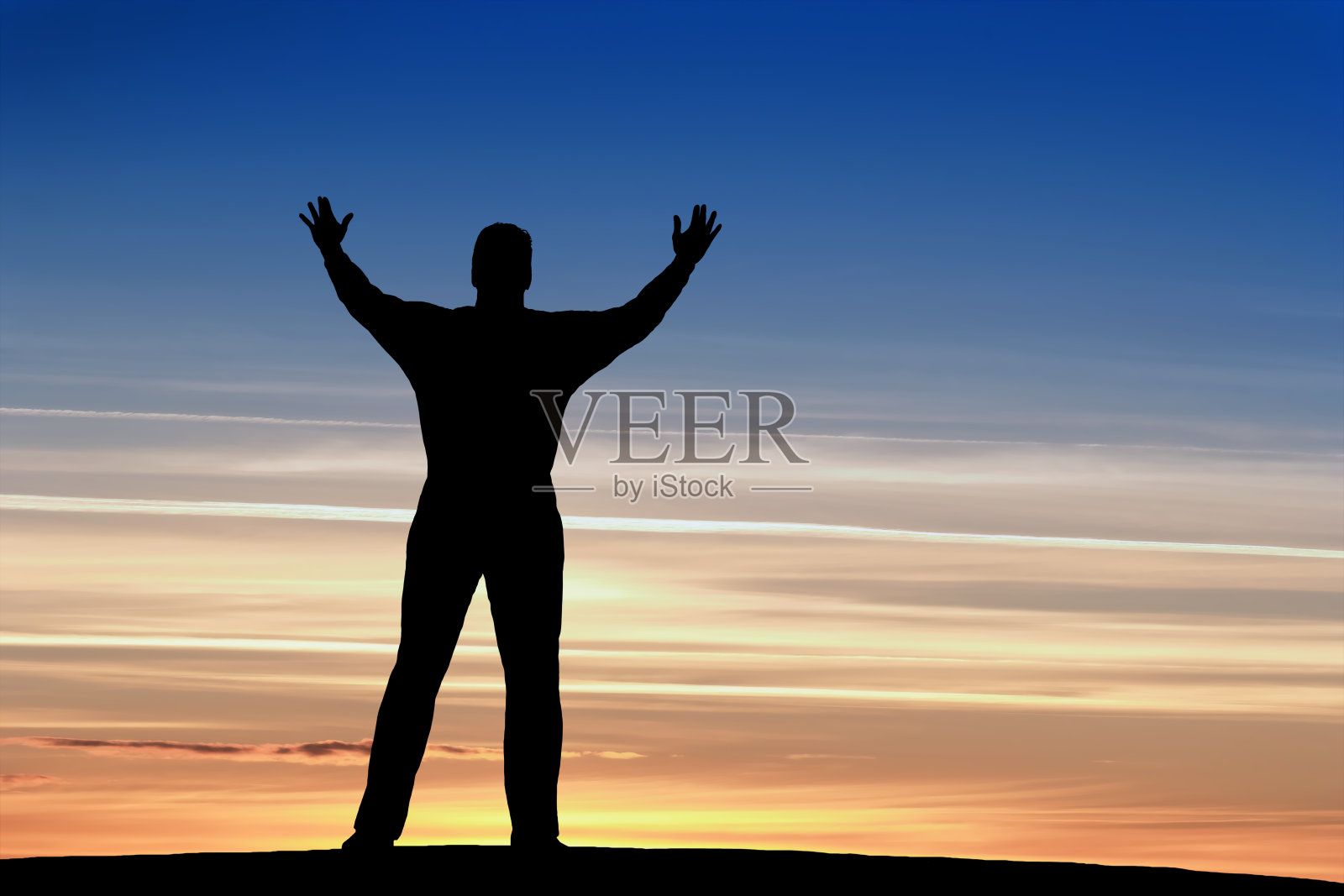 XXL恭敬的男人剪影照片摄影图片