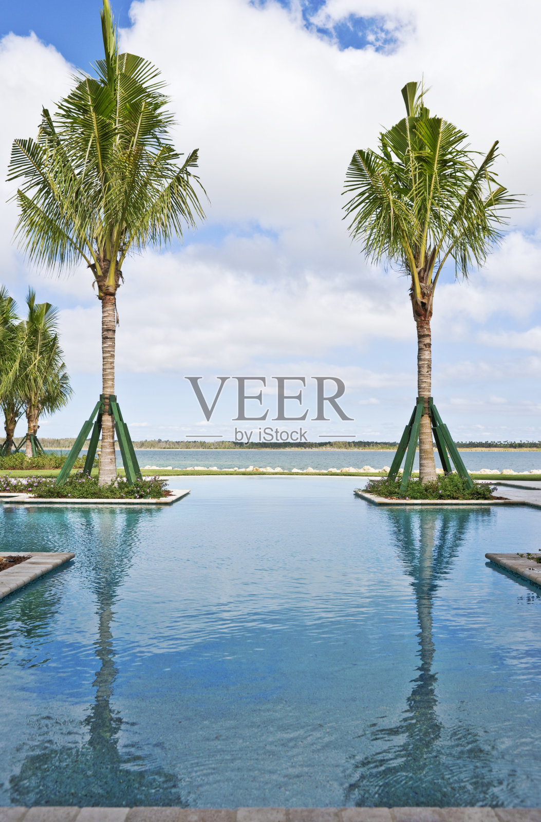 泳池景观照片摄影图片