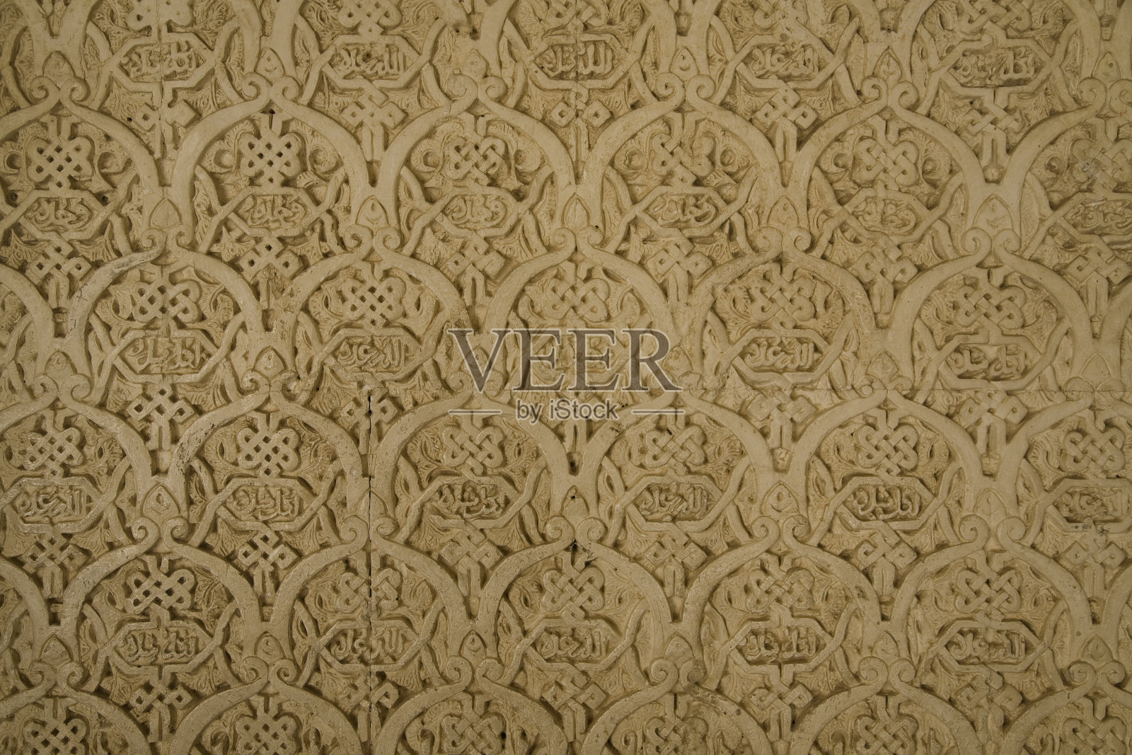 阿罕布拉宫内的阿拉伯马赛克(西班牙)照片摄影图片