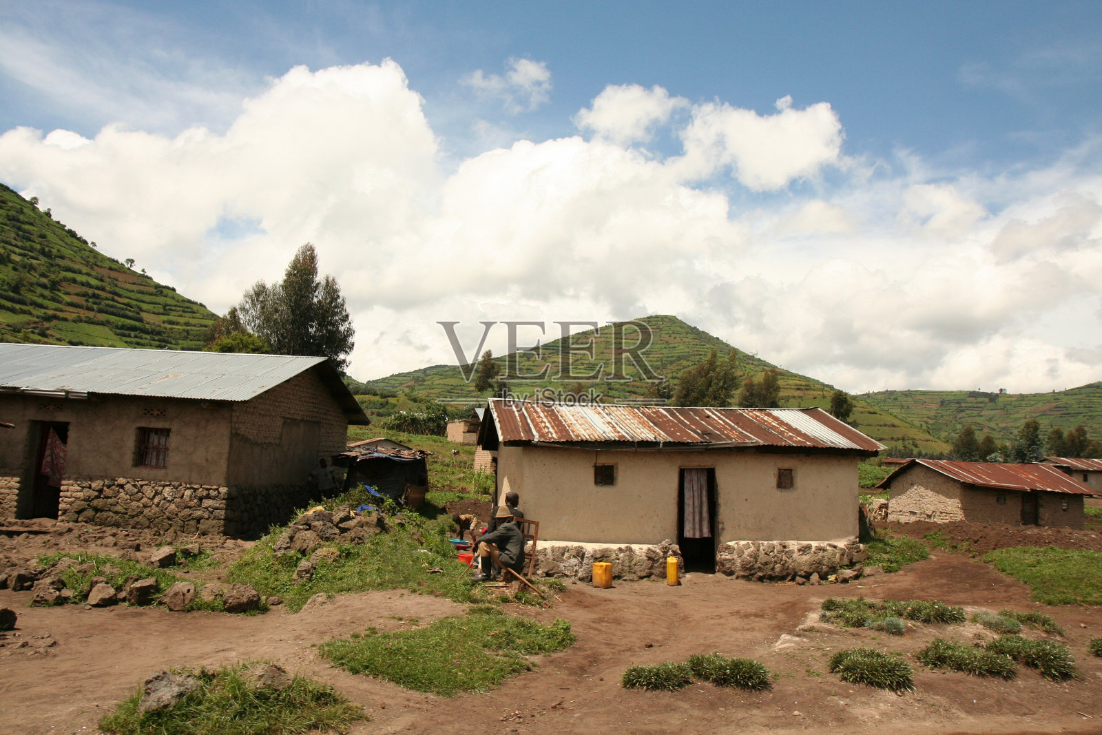 卢旺达村照片摄影图片