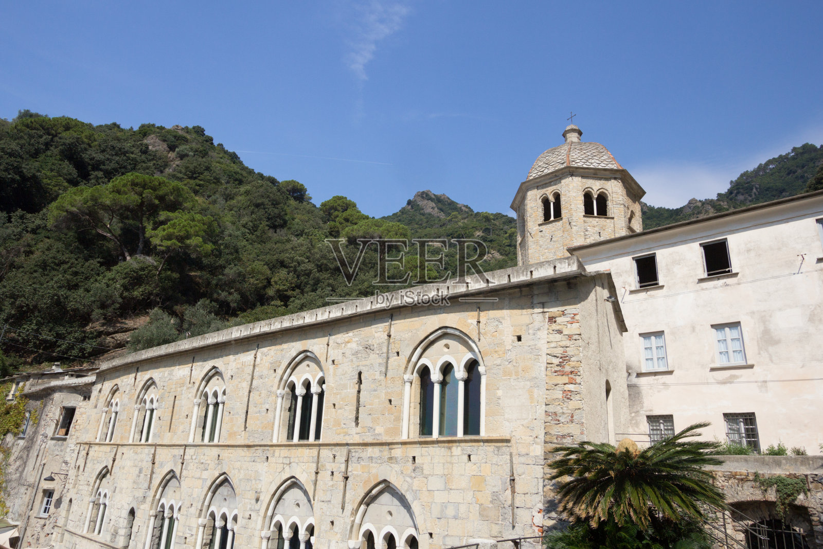 意大利Levante的Riviera的San Fruttuoso照片摄影图片