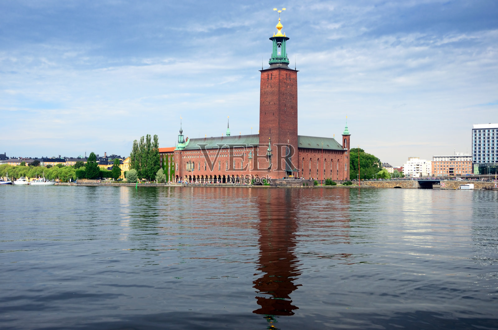 瑞典斯德哥尔摩市政厅照片摄影图片