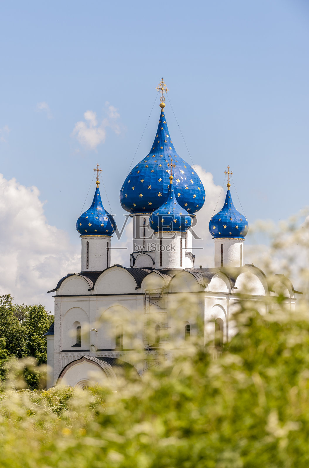 夏天的蓝色穹顶照片摄影图片