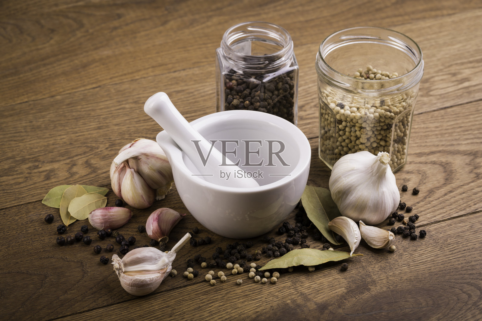 砂浆与香料照片摄影图片