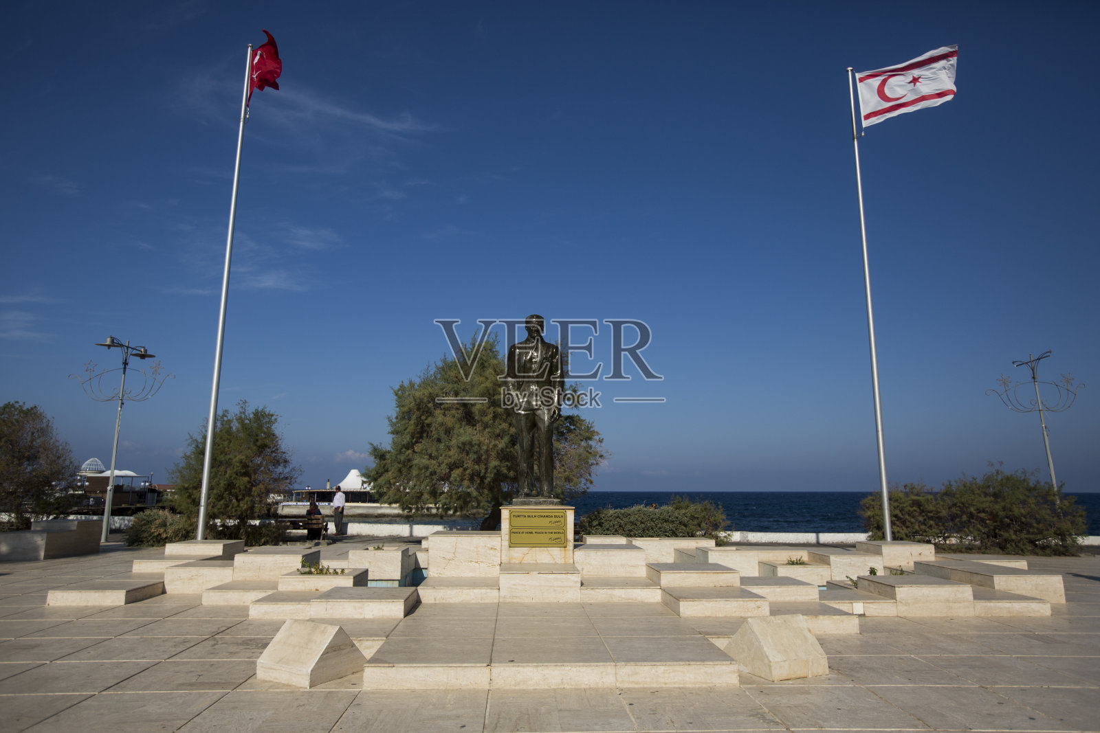 北塞浦路斯纪念碑照片摄影图片