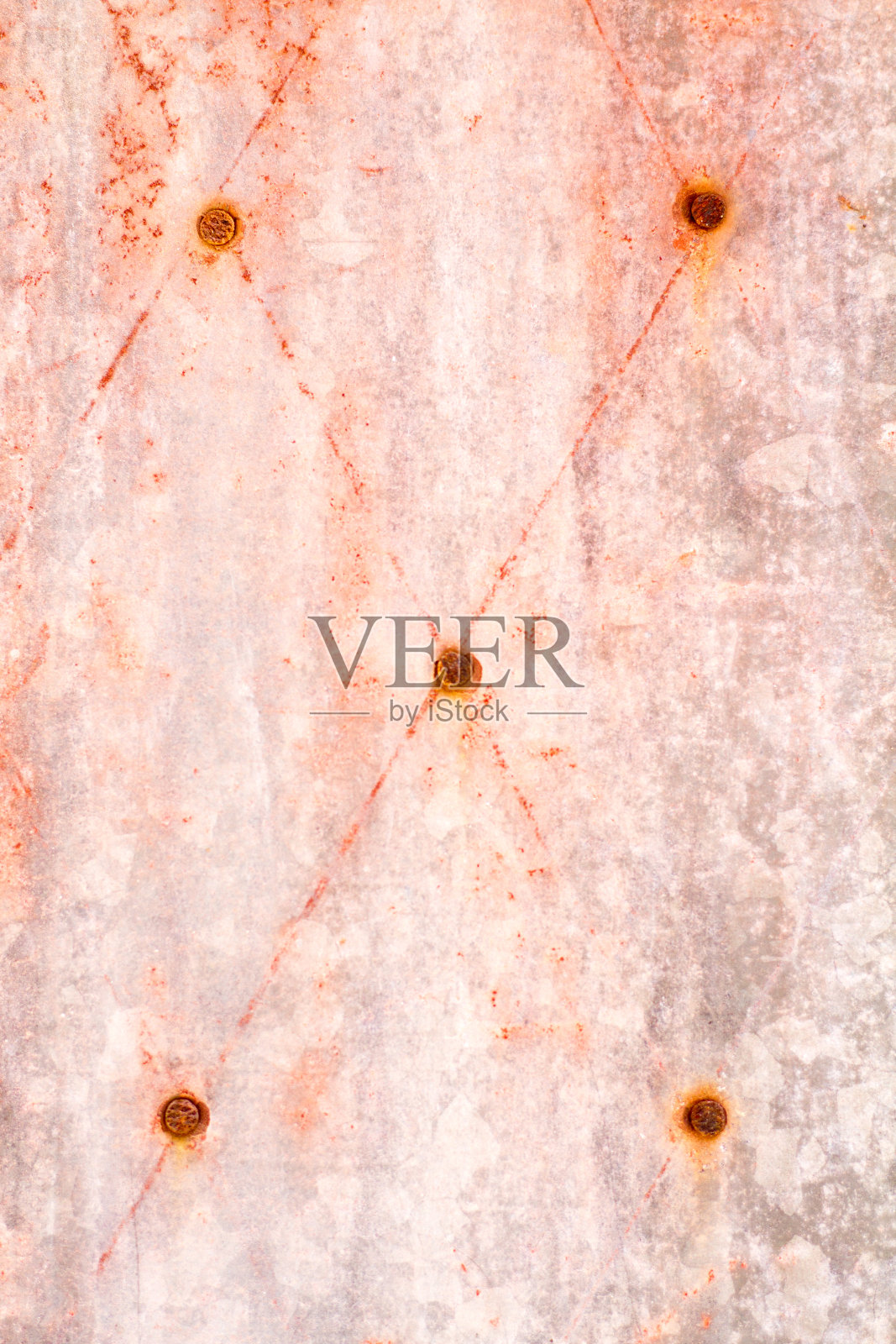 纹理背景:抽象粉灰色风化金属门(特写)照片摄影图片