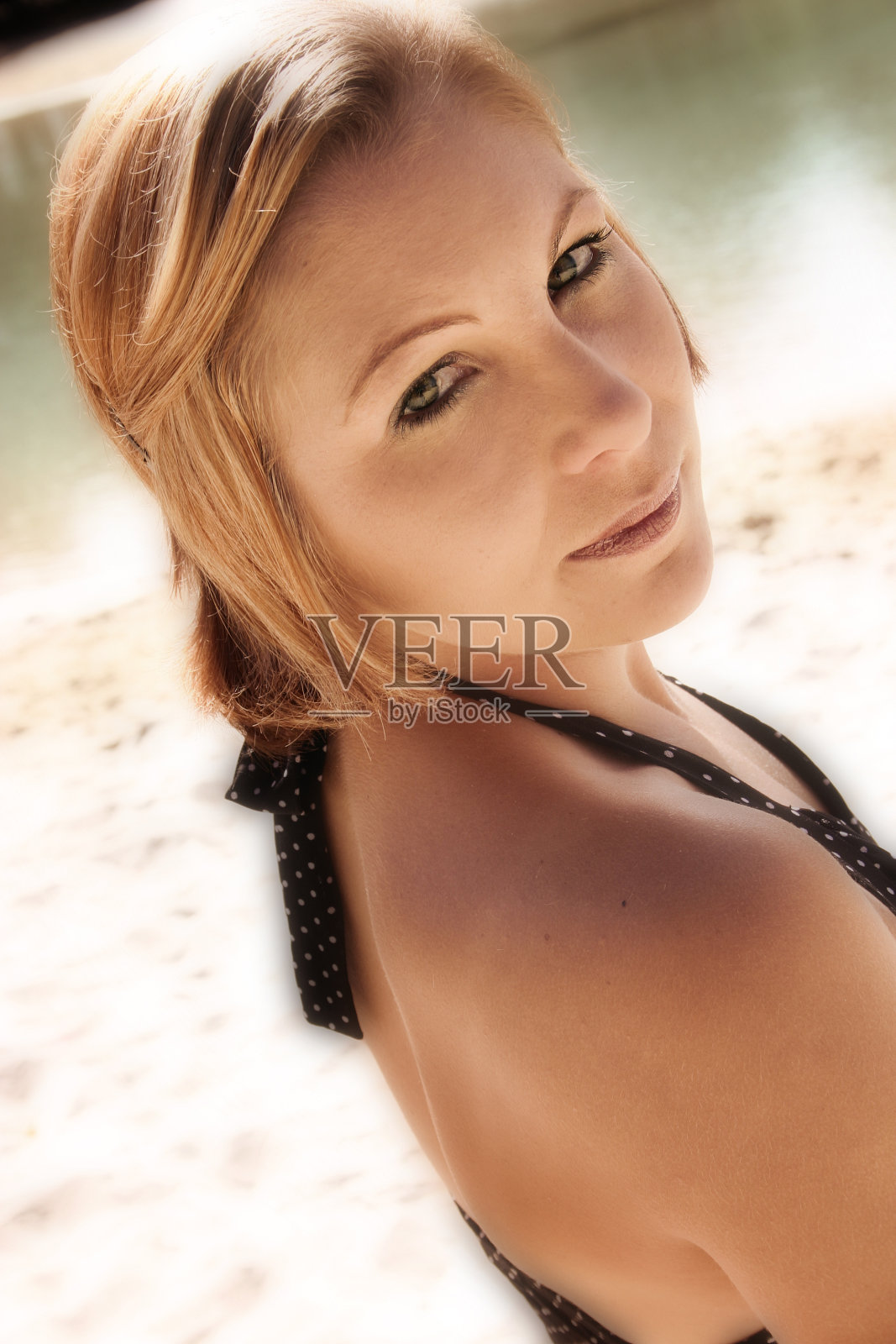 庄严的海滩照片摄影图片