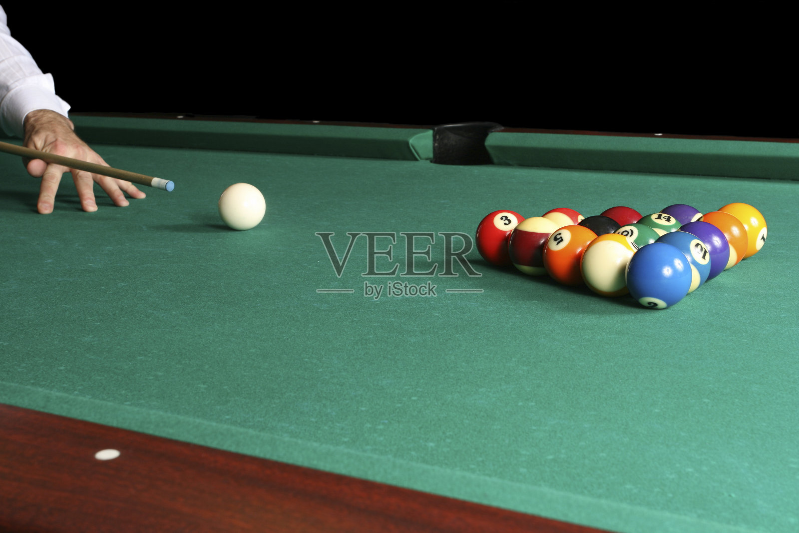台球游戏细节照片摄影图片