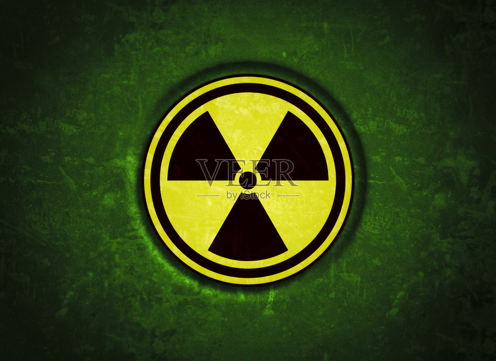 核警告标志插画图片素材