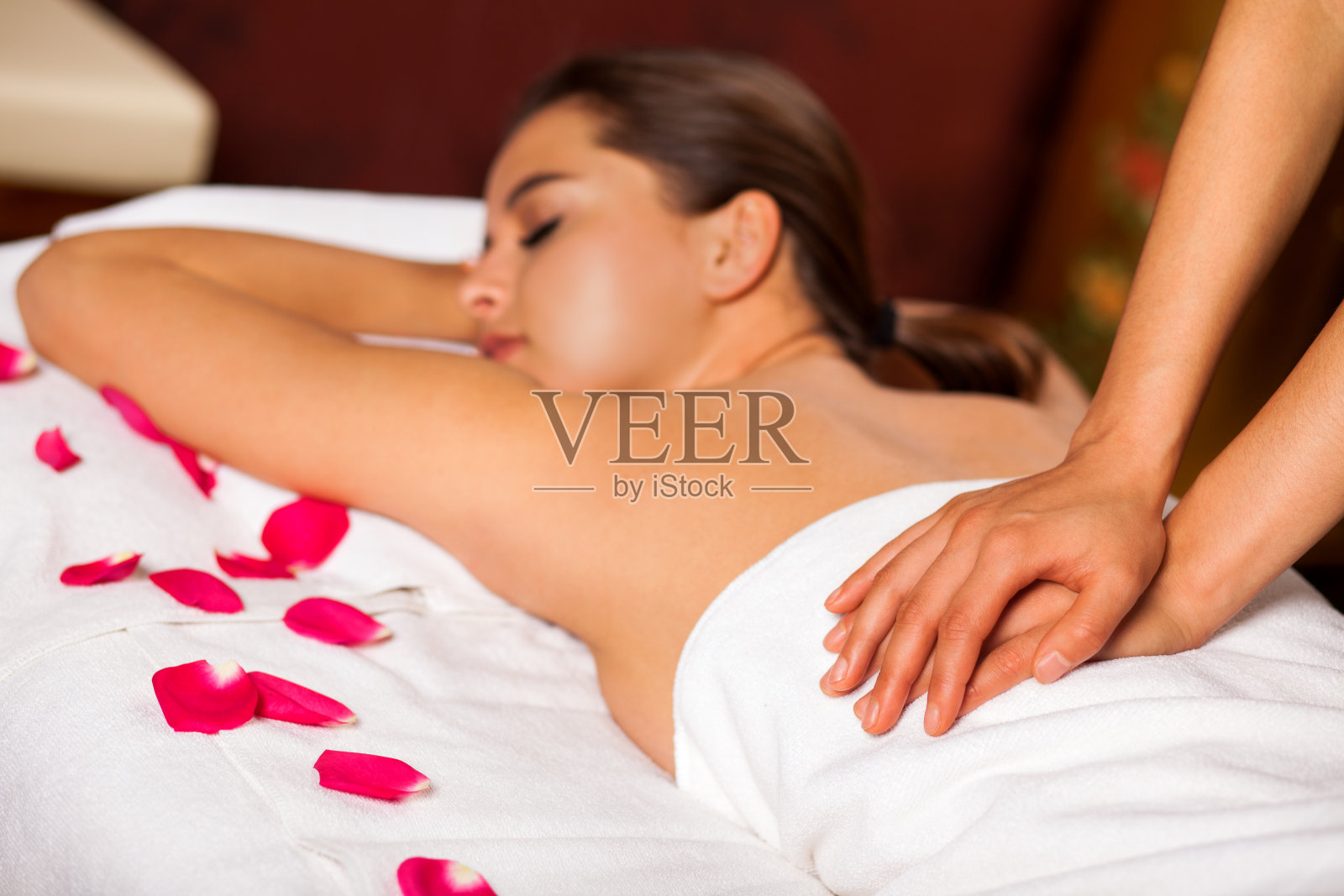 SPA美女照片摄影图片