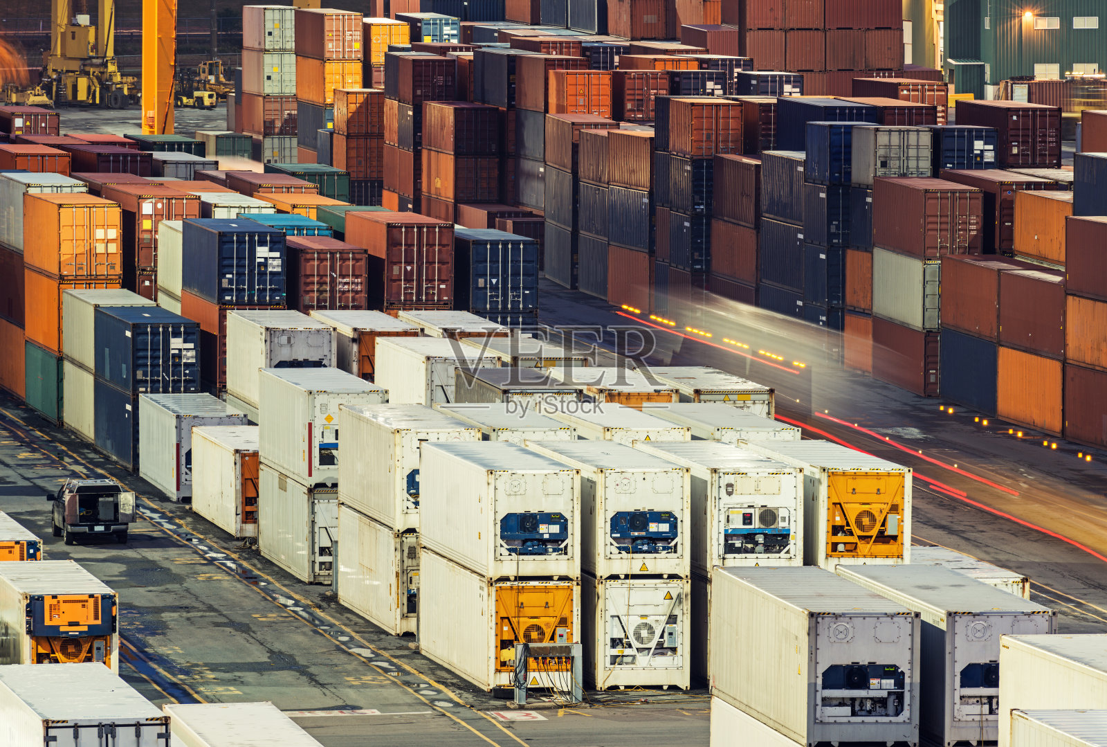 集装箱堆场照片摄影图片
