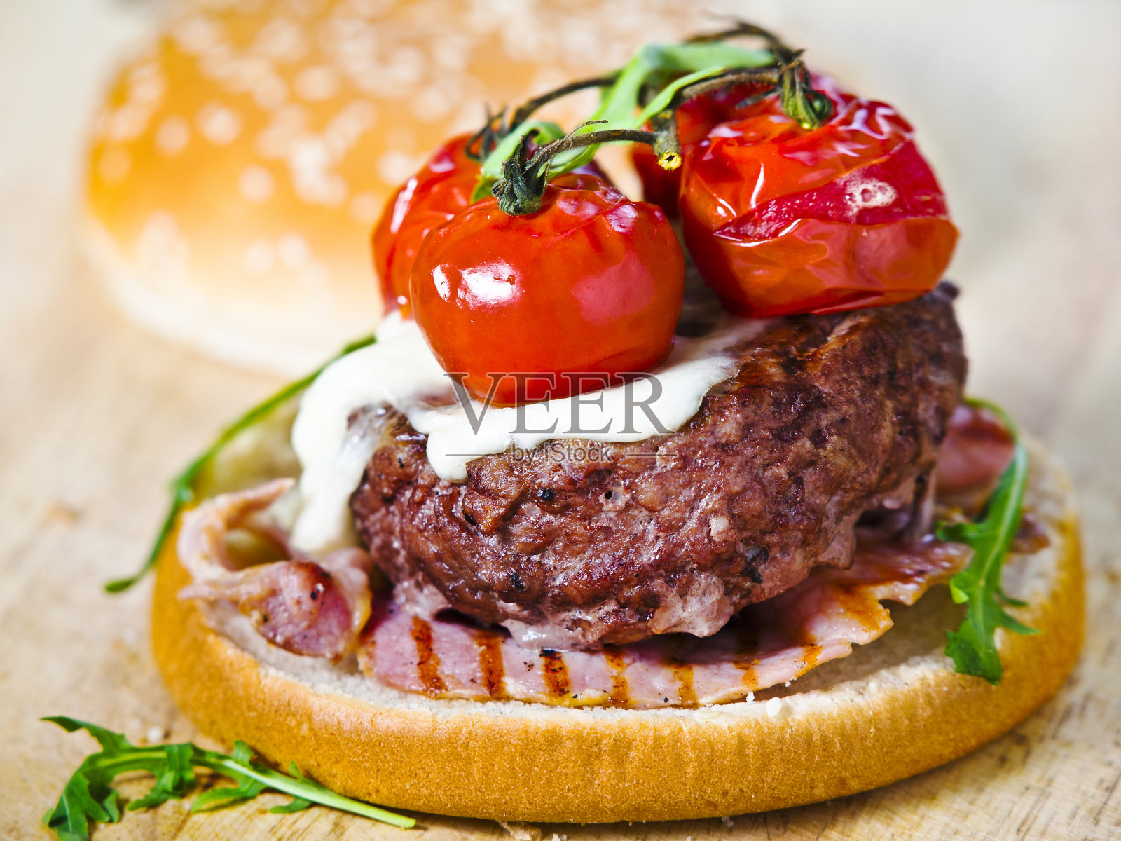 自制的汉堡照片摄影图片