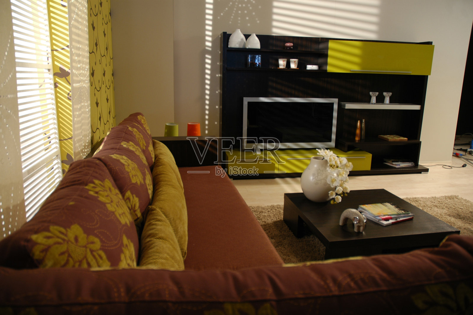 客厅和等离子电视照片摄影图片