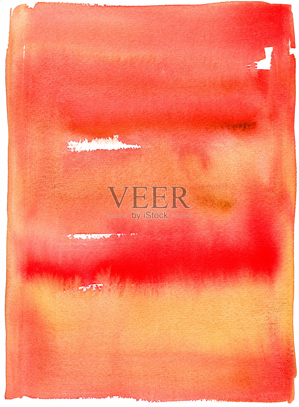 红色的水彩画插画图片素材