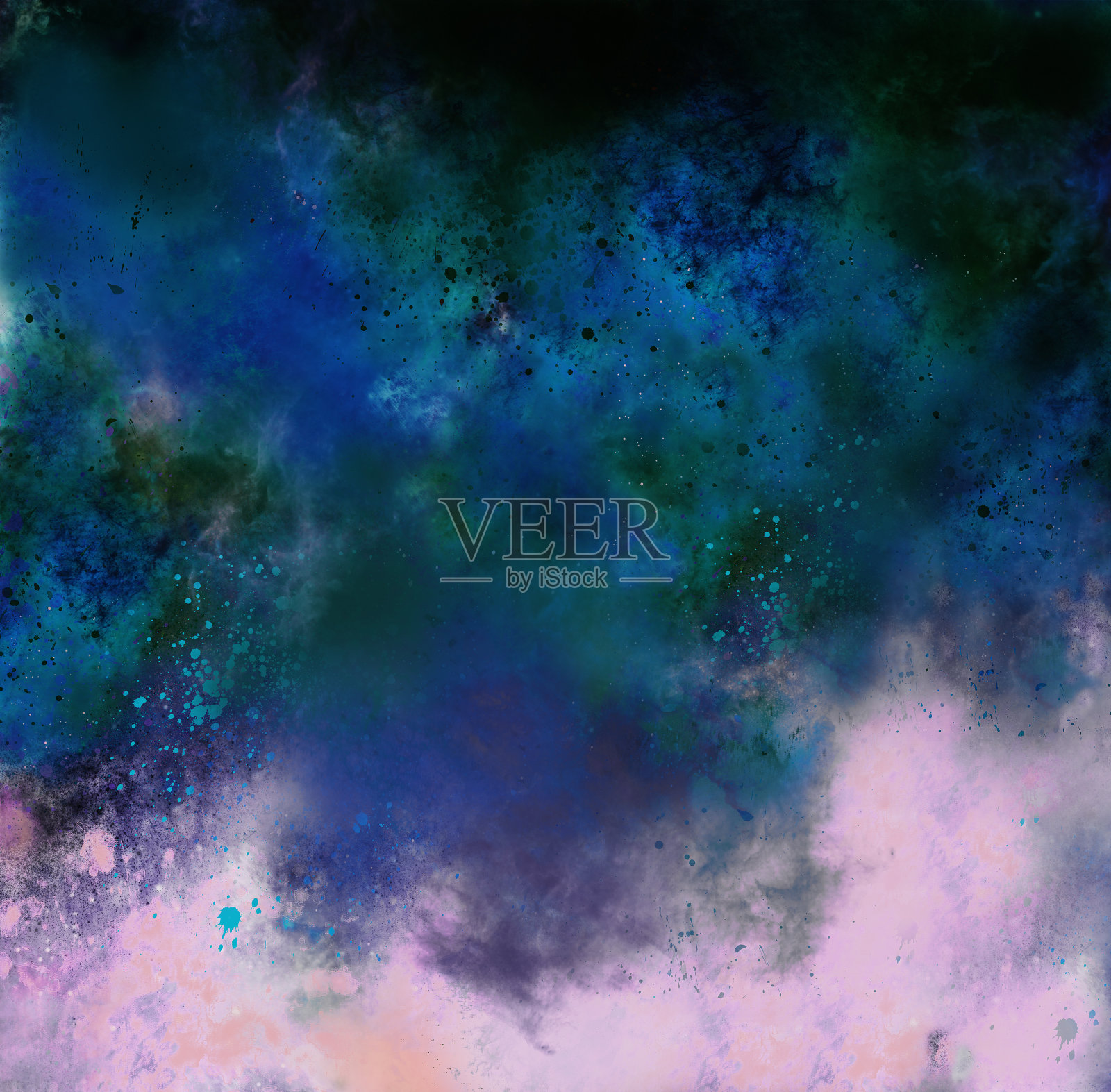 抽象绘画数字艺术背景。插画图片素材