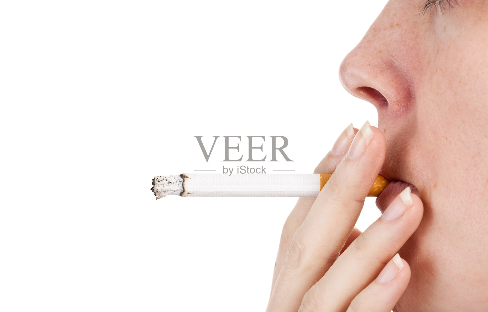 吸烟的女人照片摄影图片