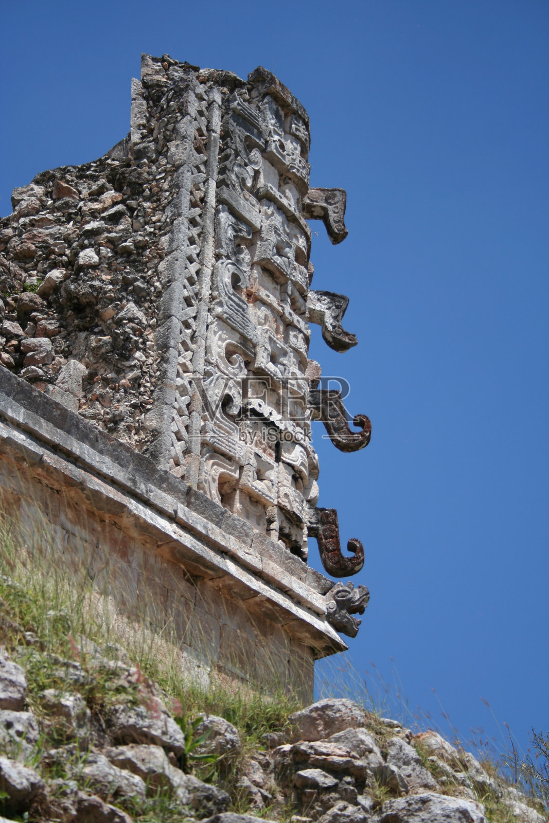 Uxmal的Chac Masks照片摄影图片