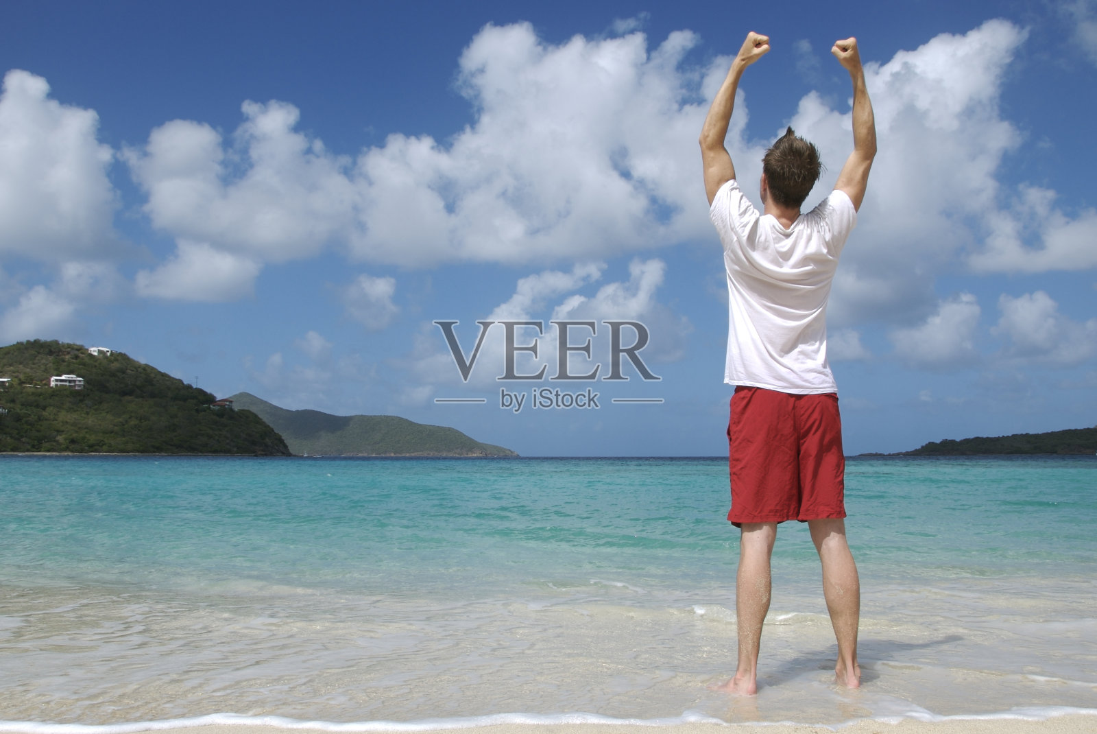 红白蓝冠军照片摄影图片