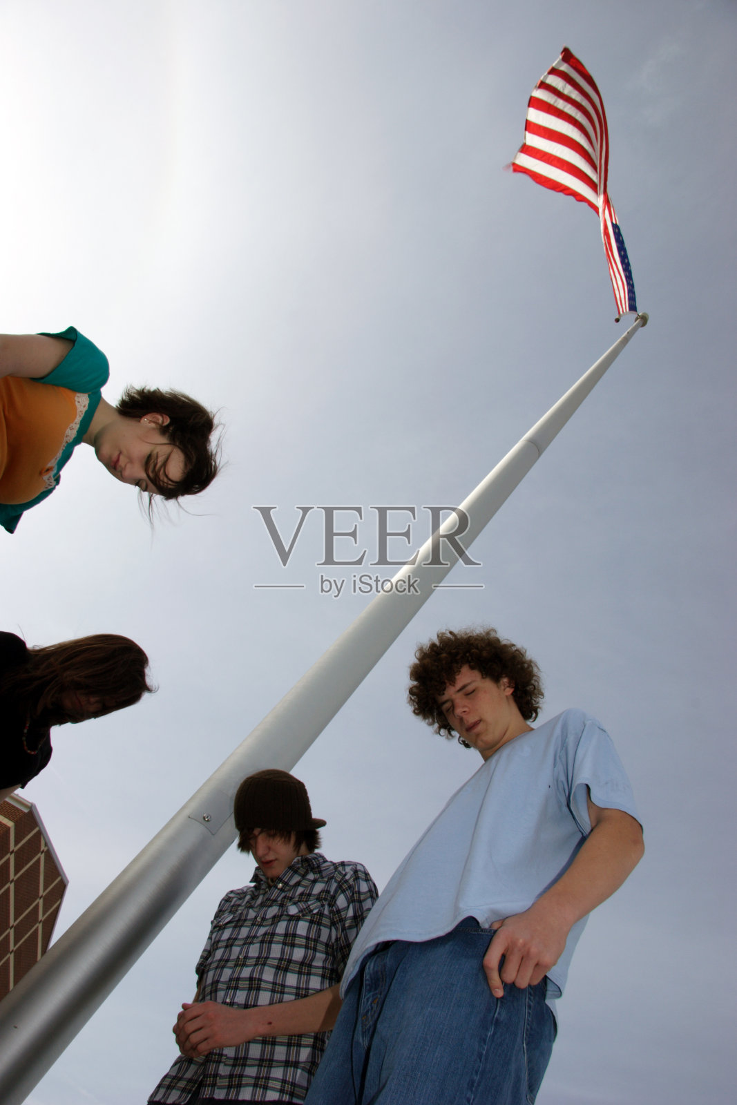 学生祈祷肖像照片摄影图片