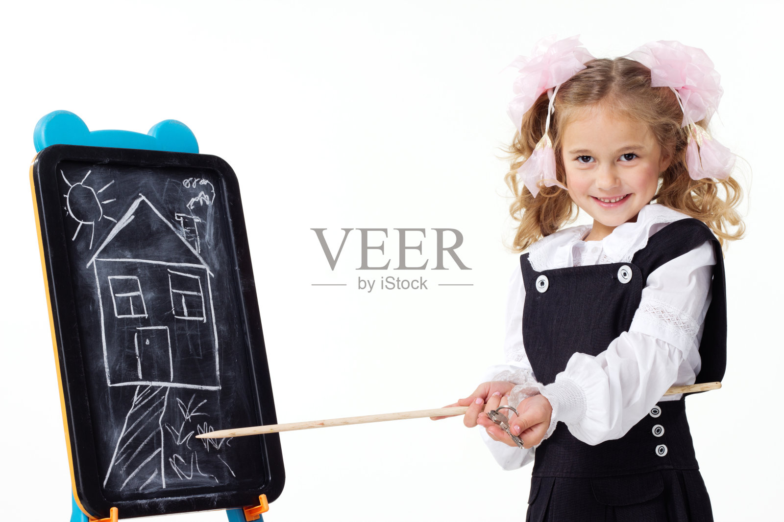 可爱的小女生照片摄影图片