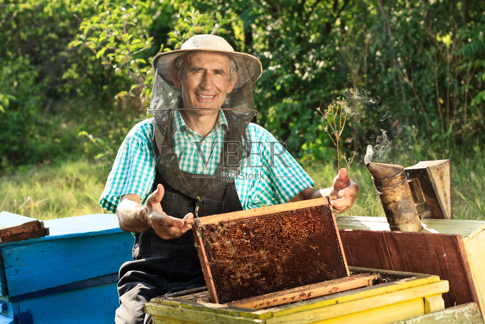 养蜂人照片摄影图片