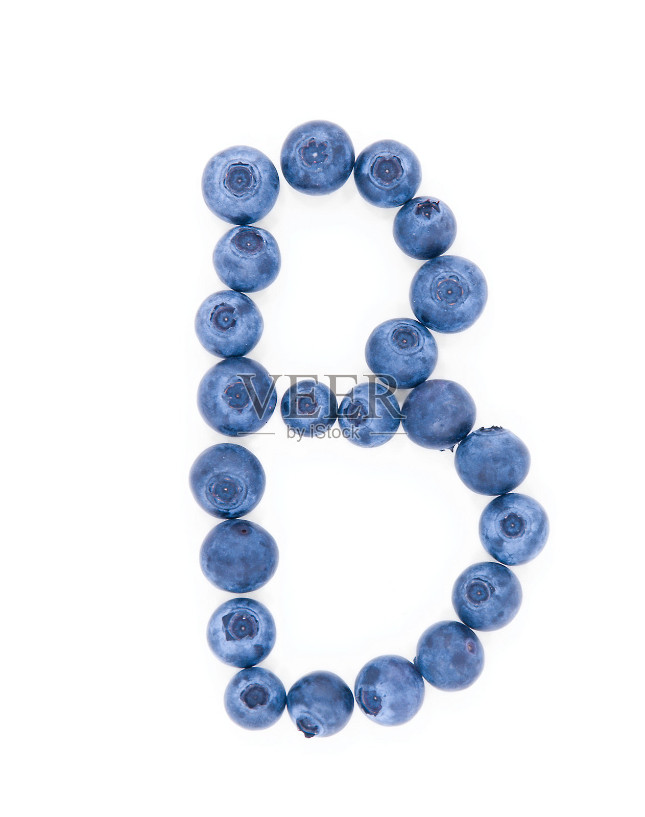 蓝莓B分离于白色照片摄影图片