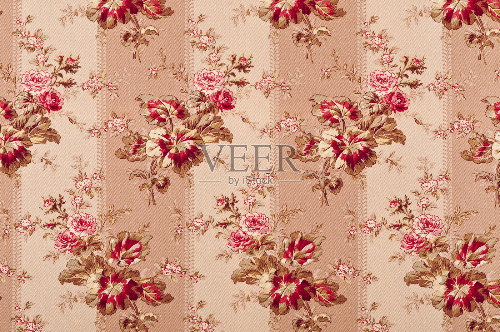 波多贝罗条纹中等古董织物照片摄影图片