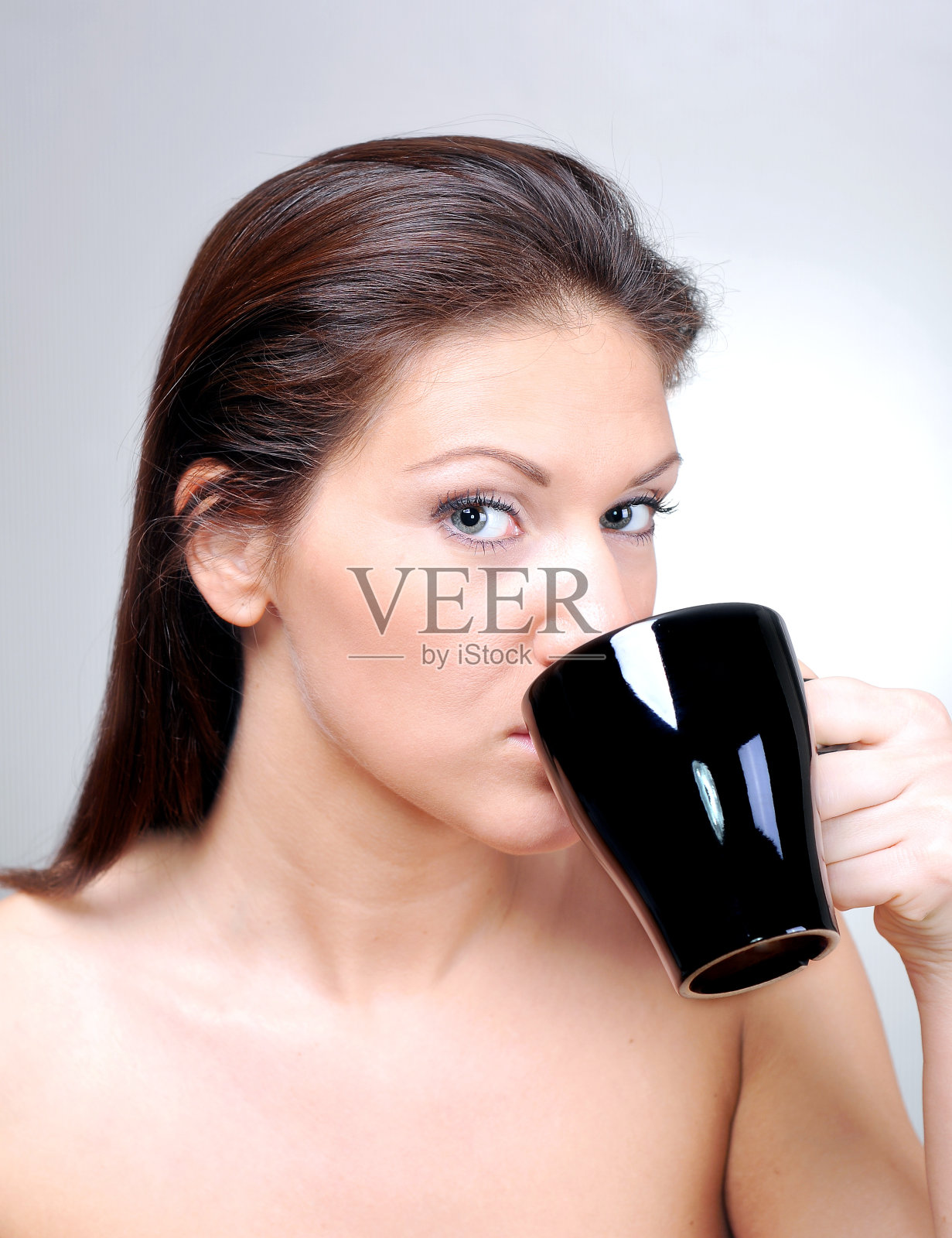 早上喝咖啡照片摄影图片