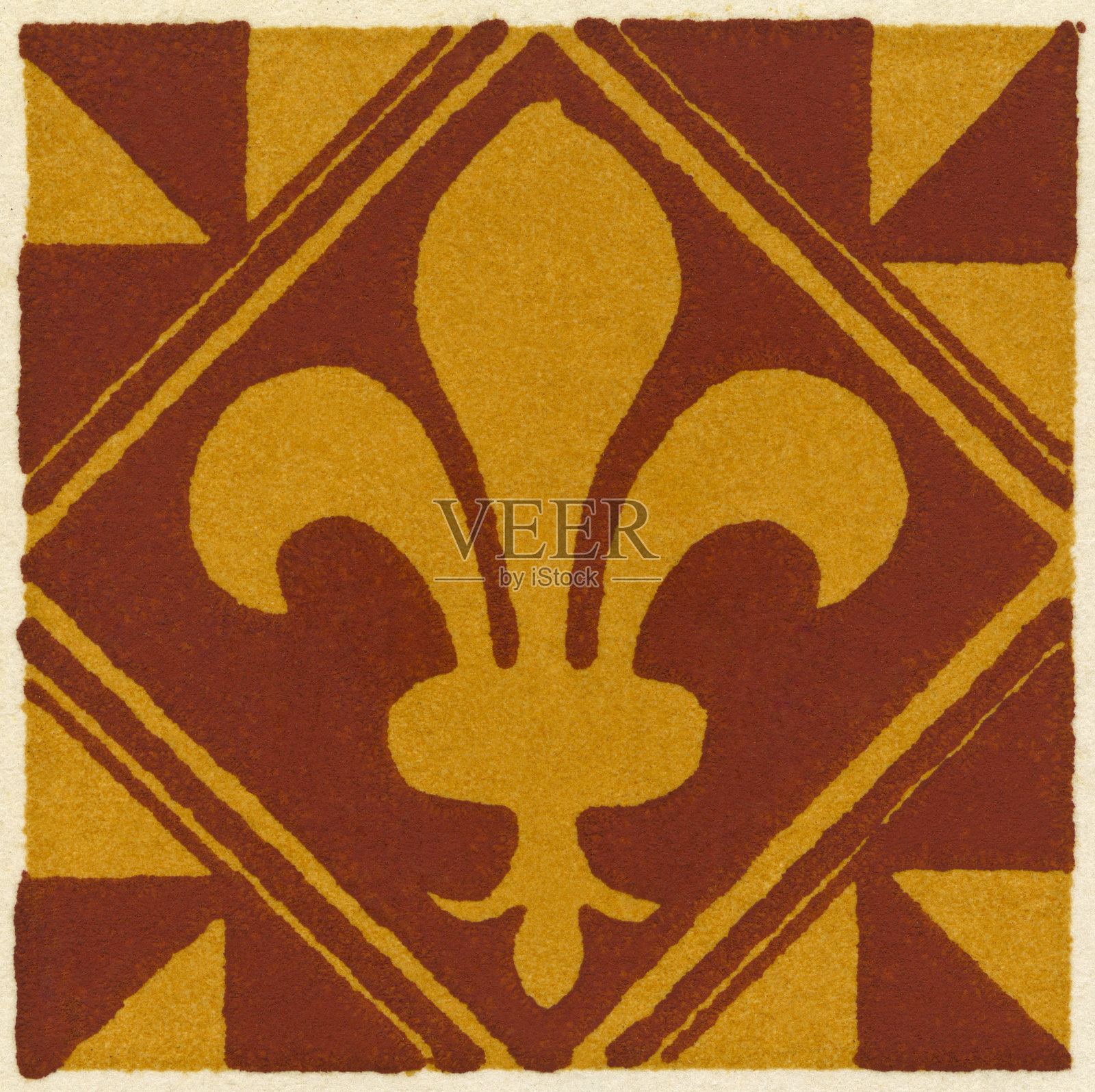 弗勒尔·德·莱插画图片素材