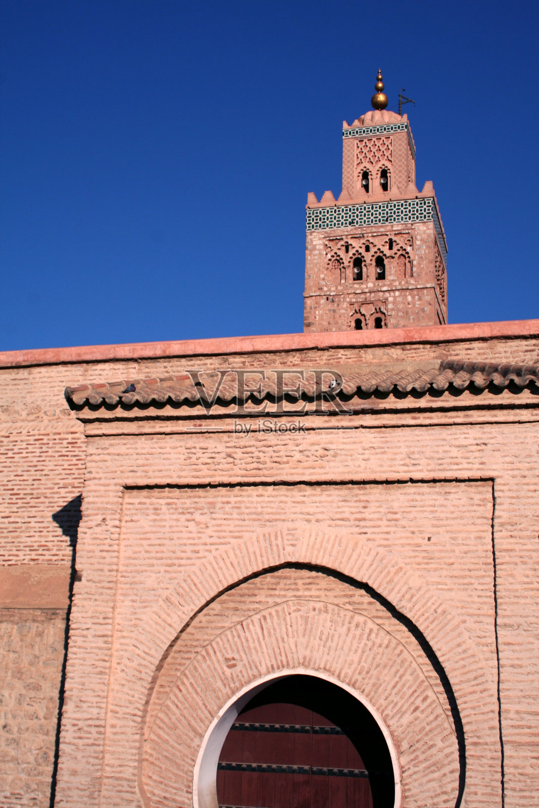 马拉喀什尖塔照片摄影图片