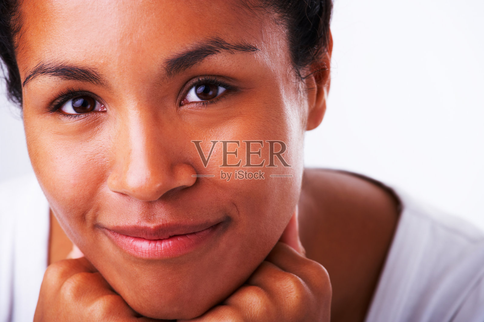 一个美丽女人的肖像照片摄影图片