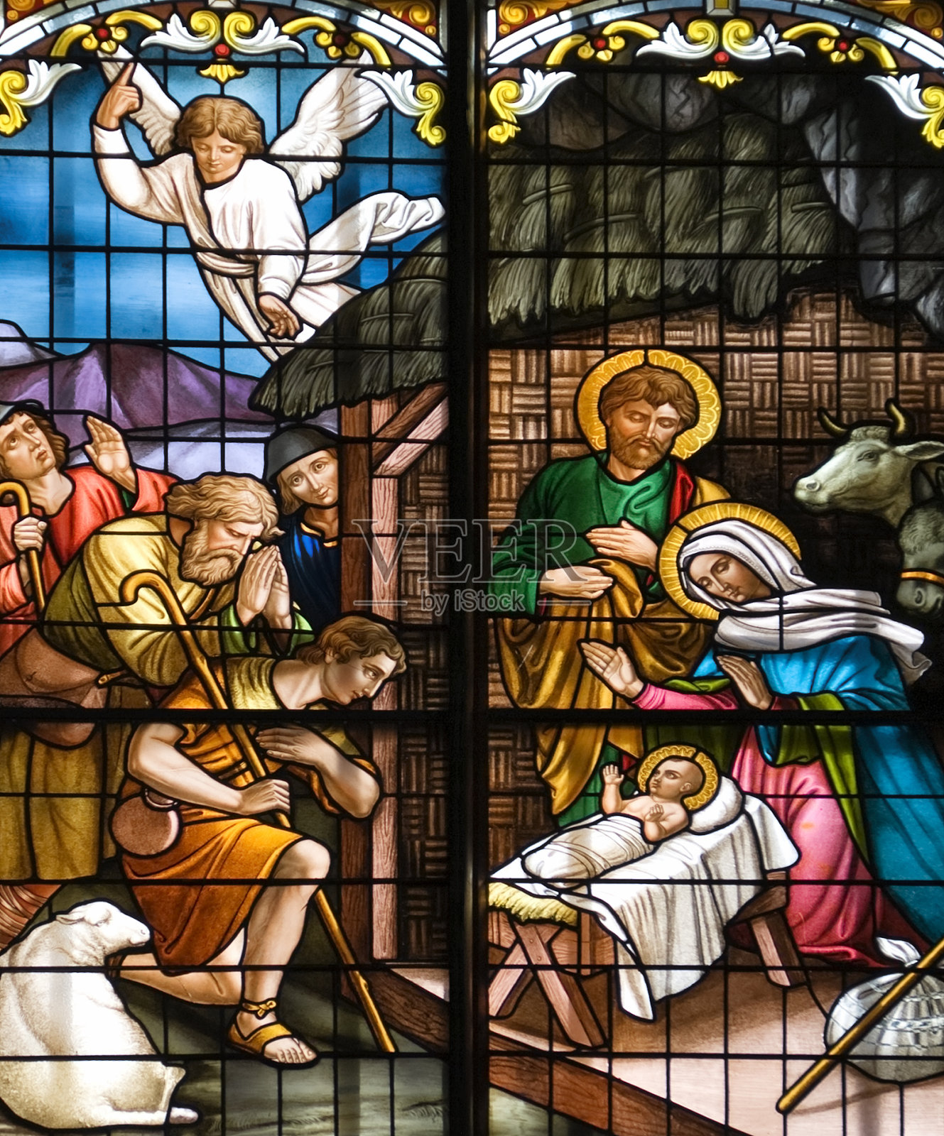 耶稣基督的诞生照片摄影图片