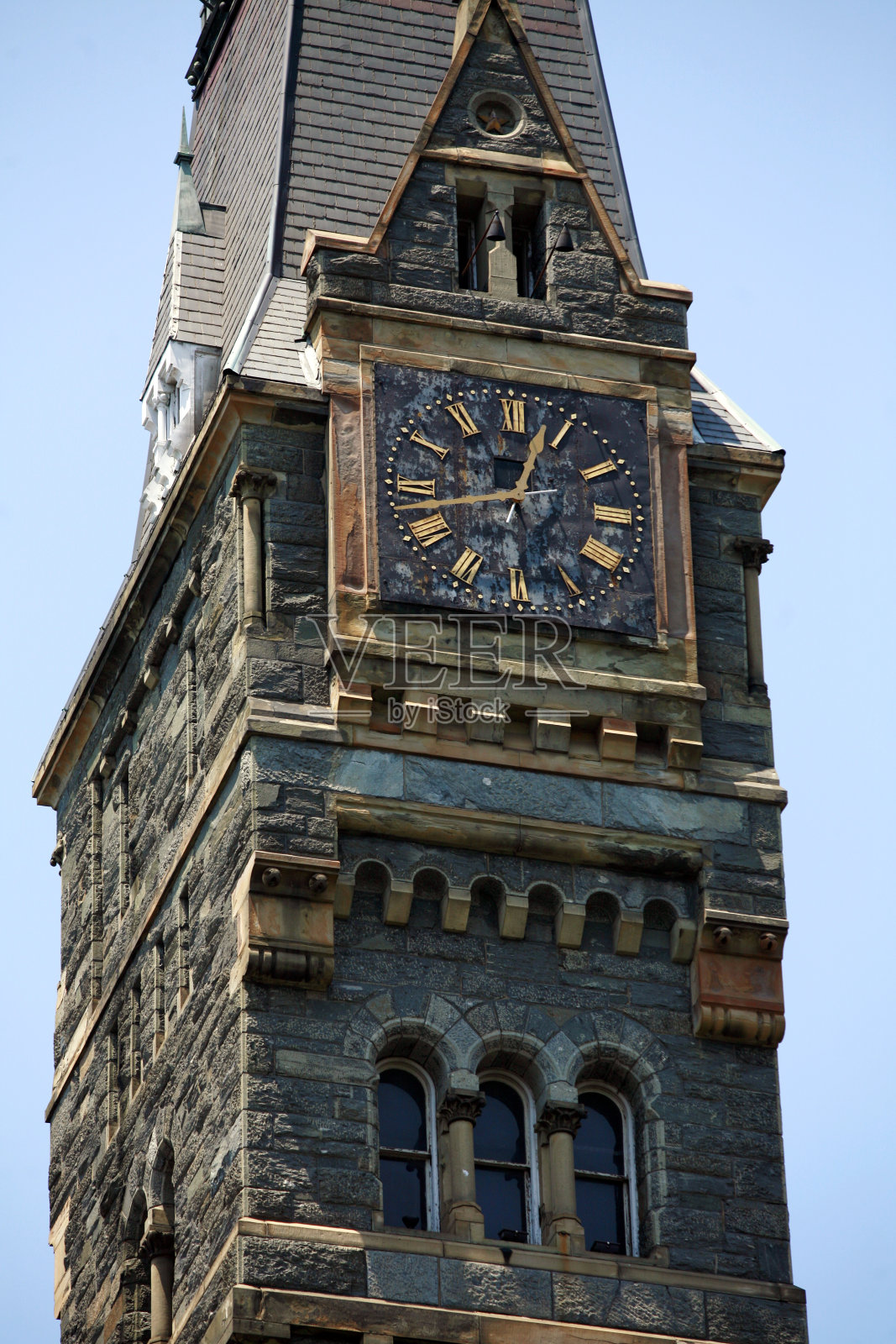 乔治敦大学钟楼，华盛顿特区照片摄影图片