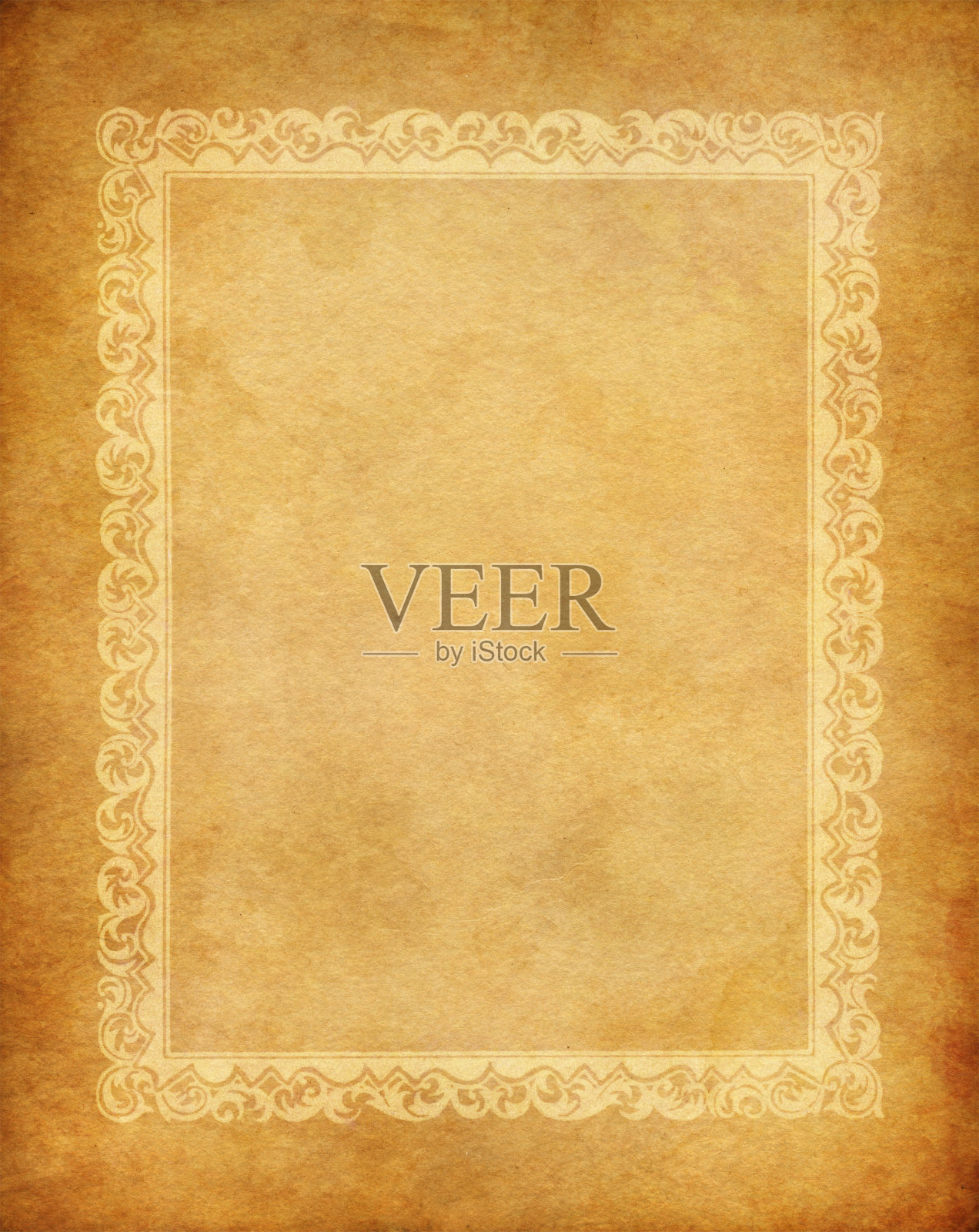 老装裱纸插画图片素材