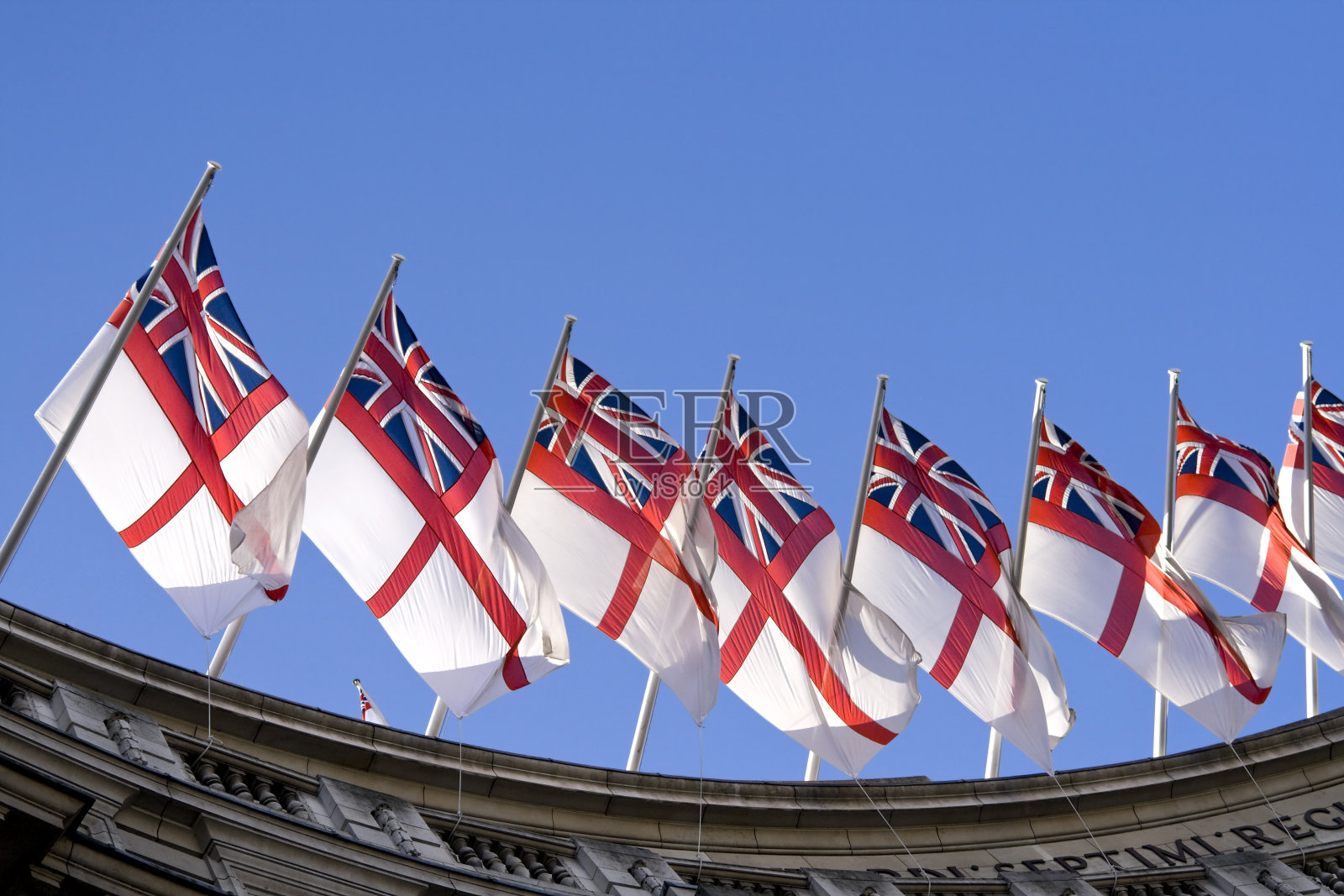 白色旗帜排照片摄影图片