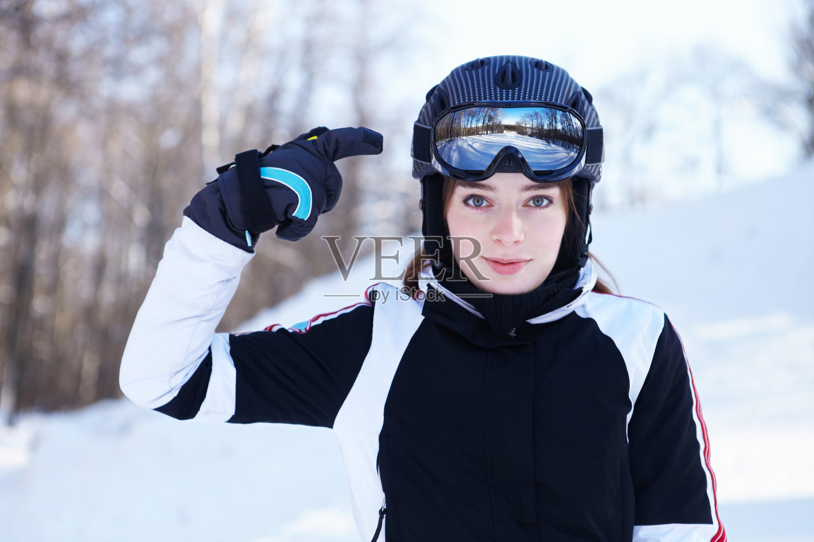 滑雪设备演示照片摄影图片