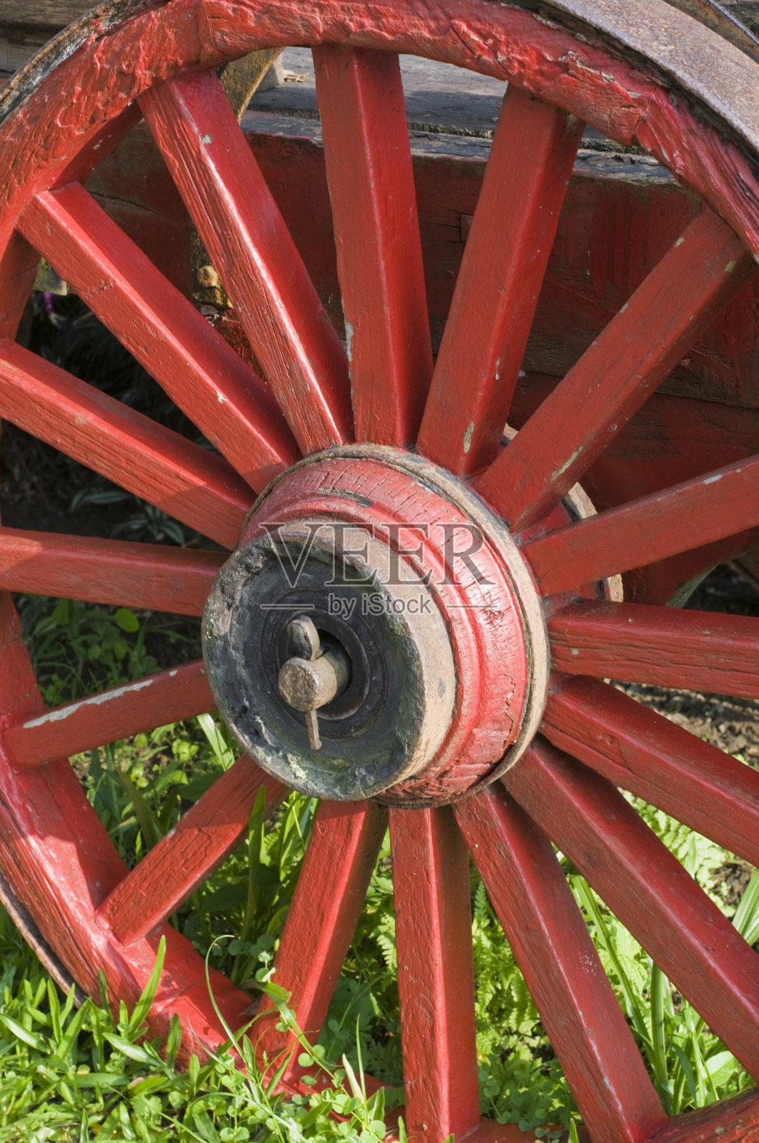 红色货车轮照片摄影图片