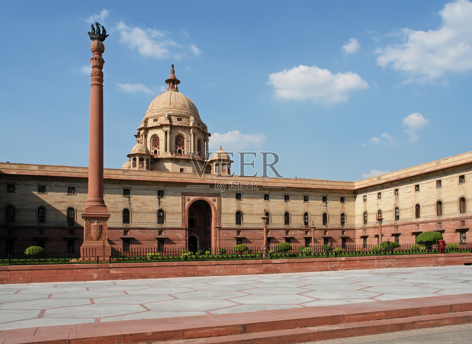 政府大楼，德里，印度照片摄影图片