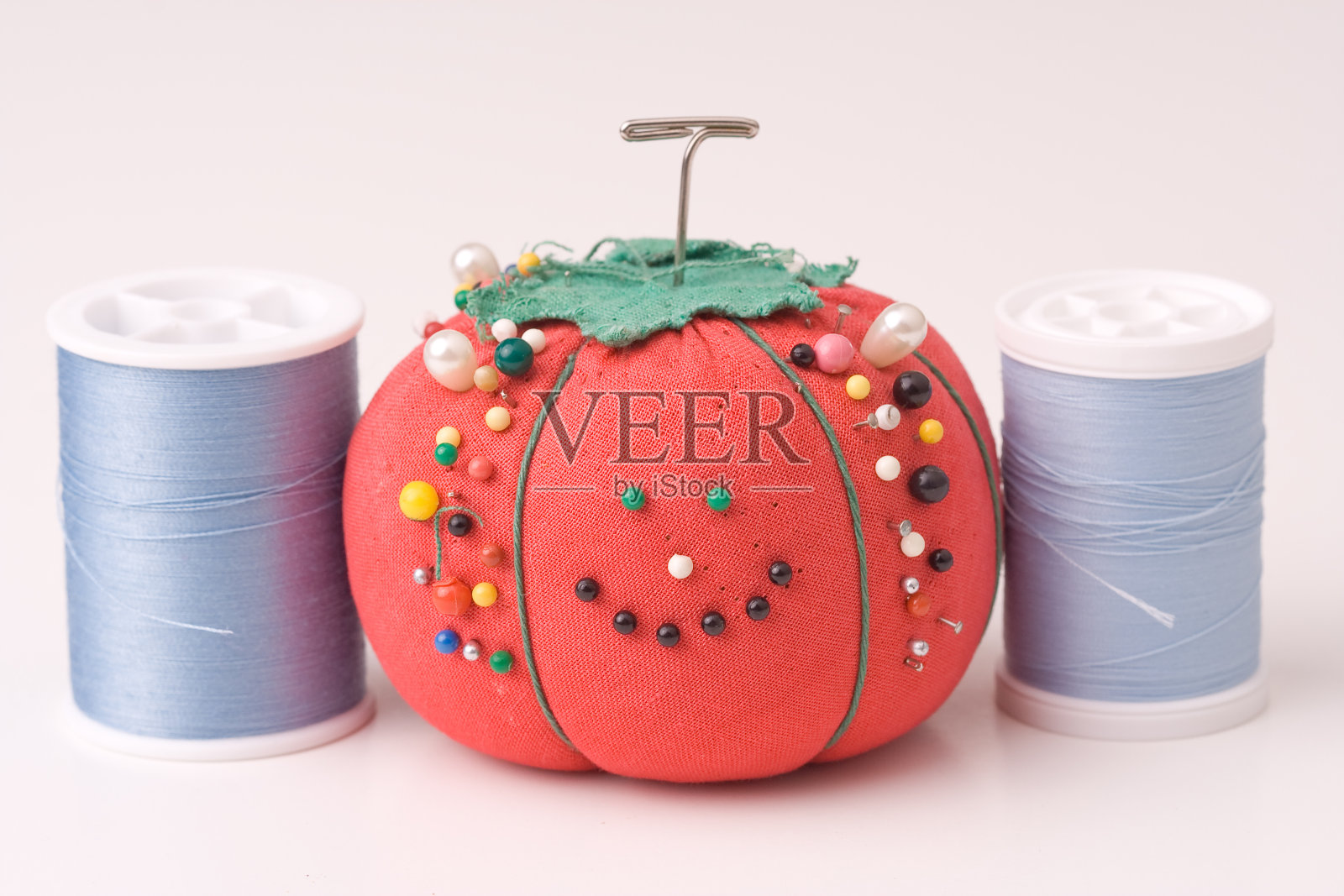 枕形与线程照片摄影图片