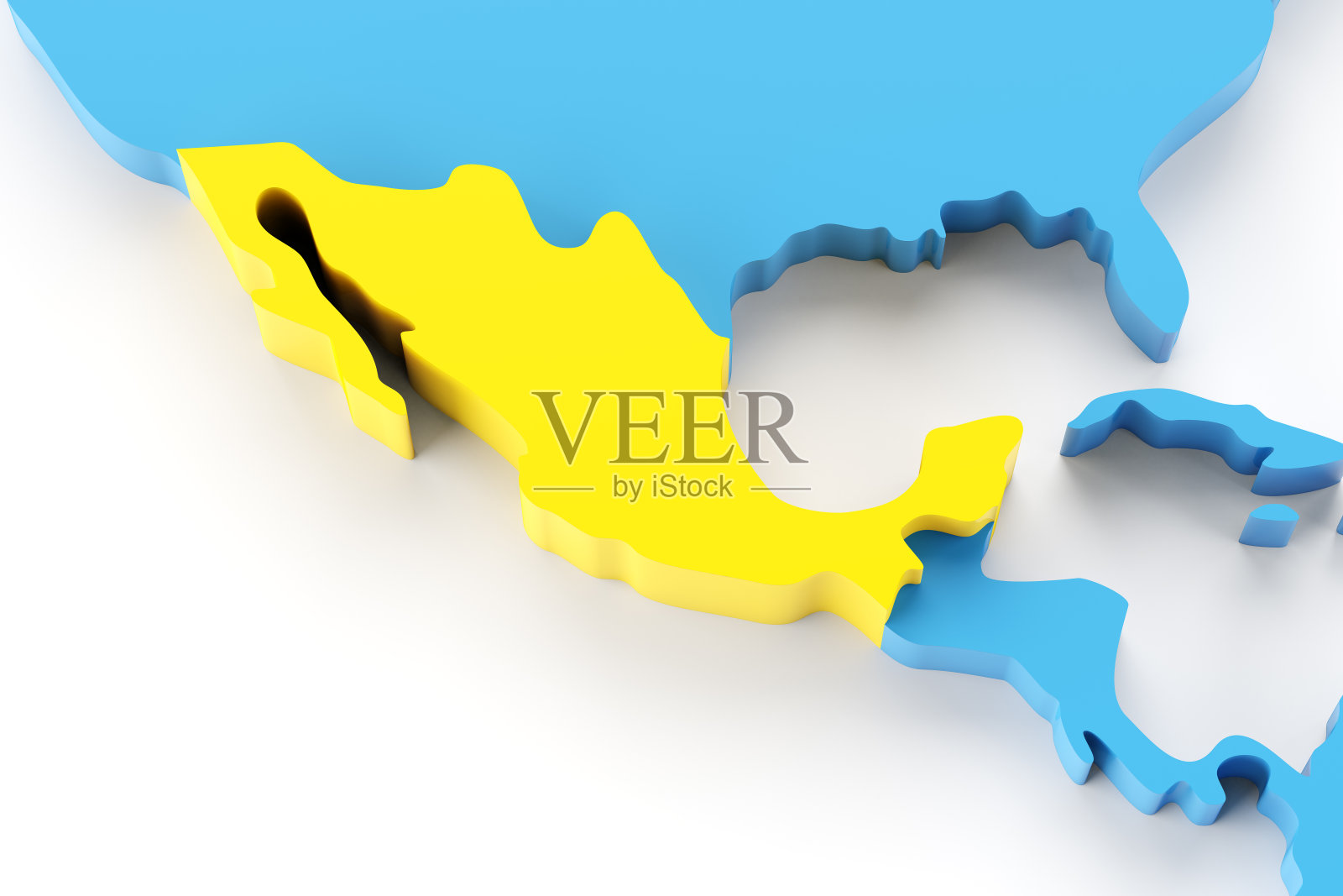 墨西哥三维地图照片摄影图片