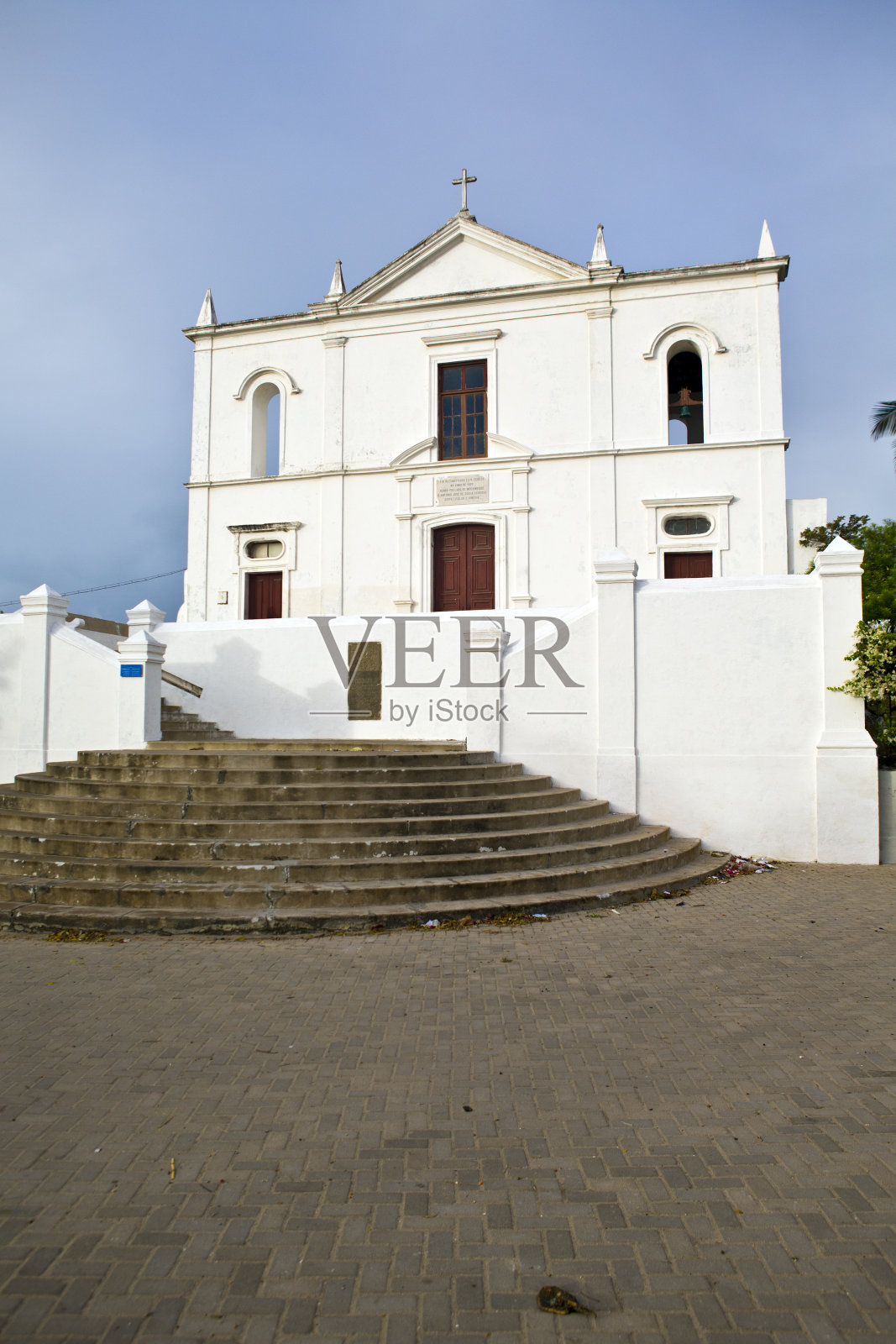 莫桑比克，我们的健康夫人教堂。照片摄影图片