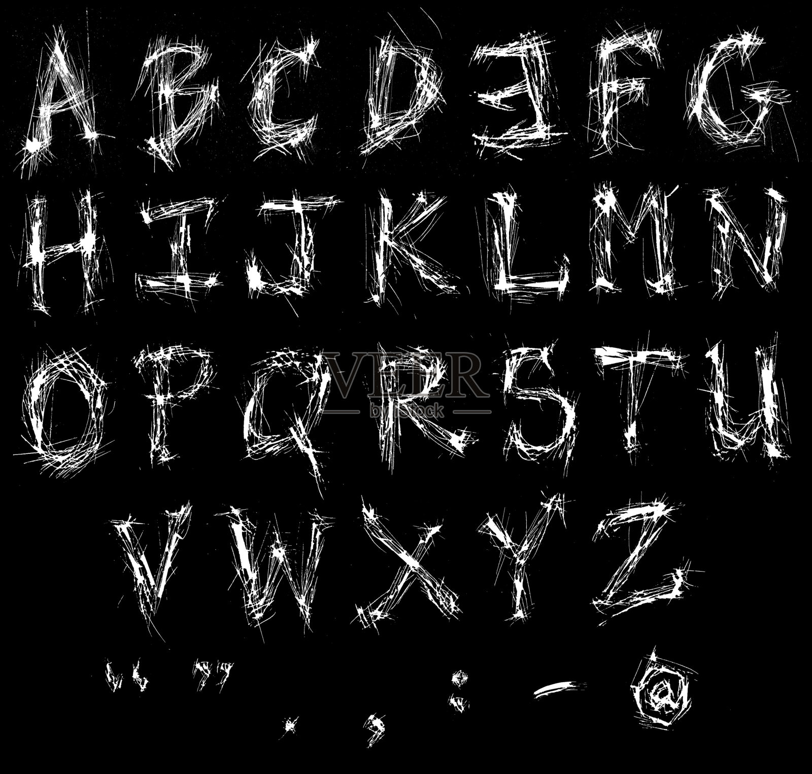 潦草的字母照片摄影图片