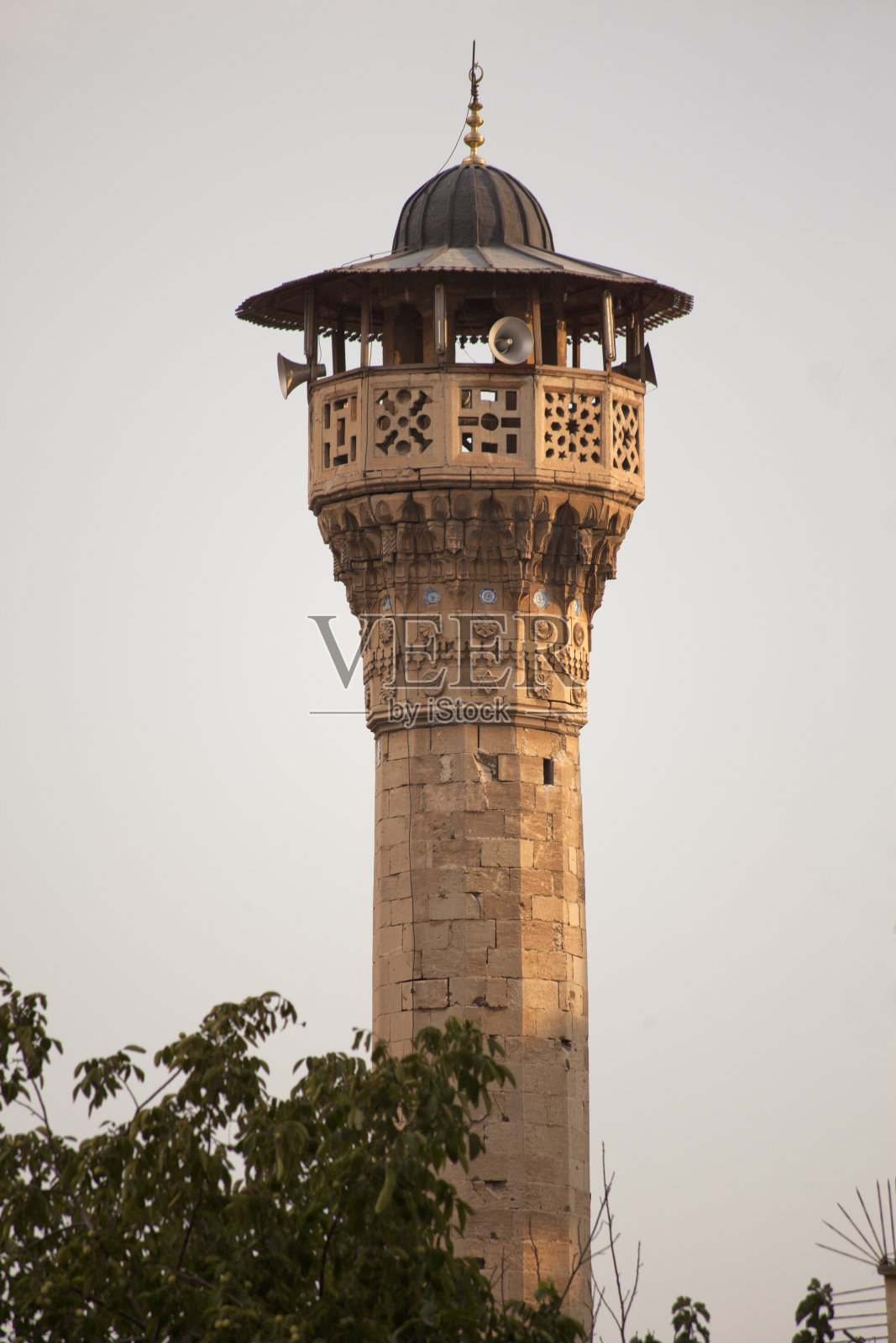 古老的历史博雅奇尖塔在antep土耳其照片摄影图片