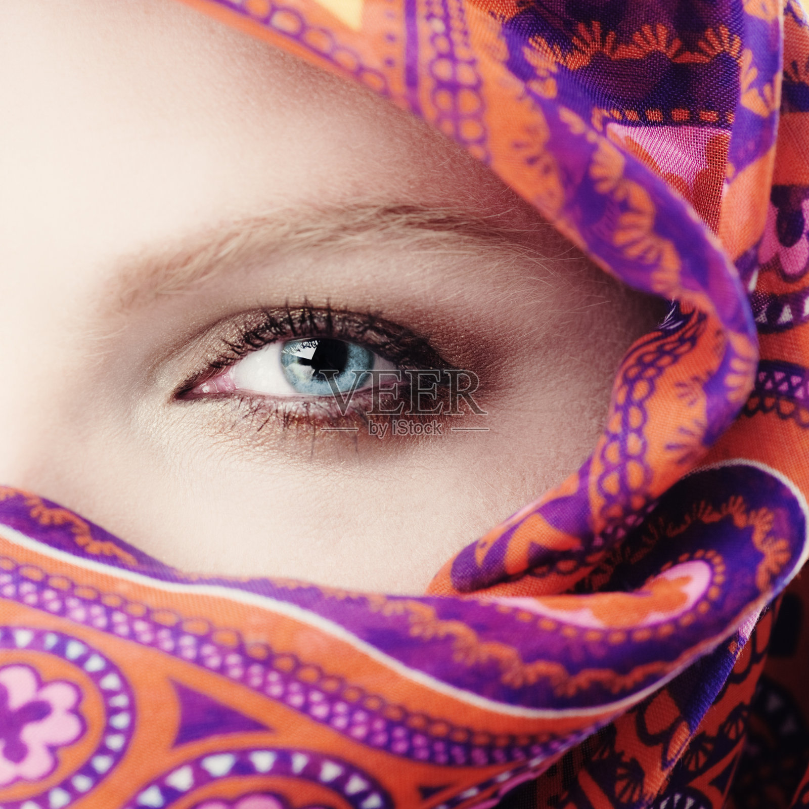 眼睛和维尔照片摄影图片