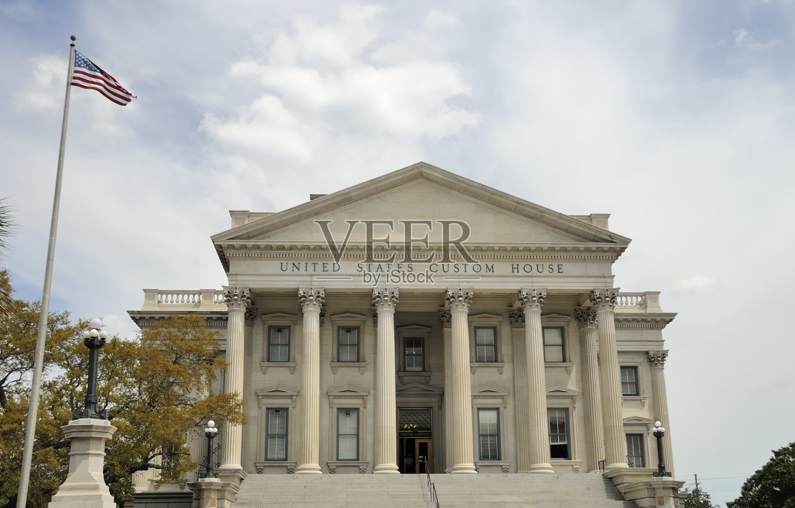 海关大楼，查尔斯顿，南卡罗来纳州照片摄影图片